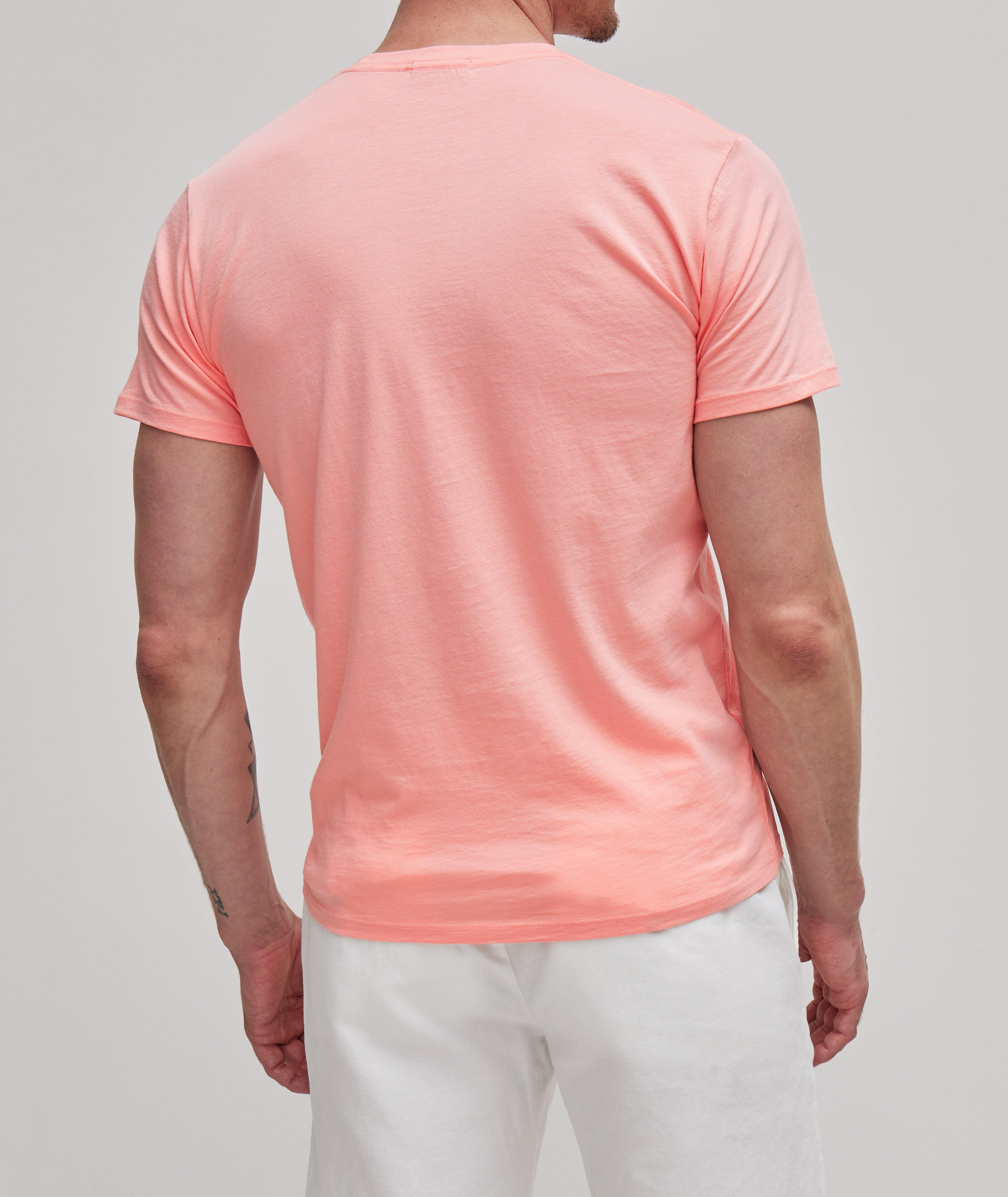 T-shirt en coton pima teint en pièce à encolure ronde image 2