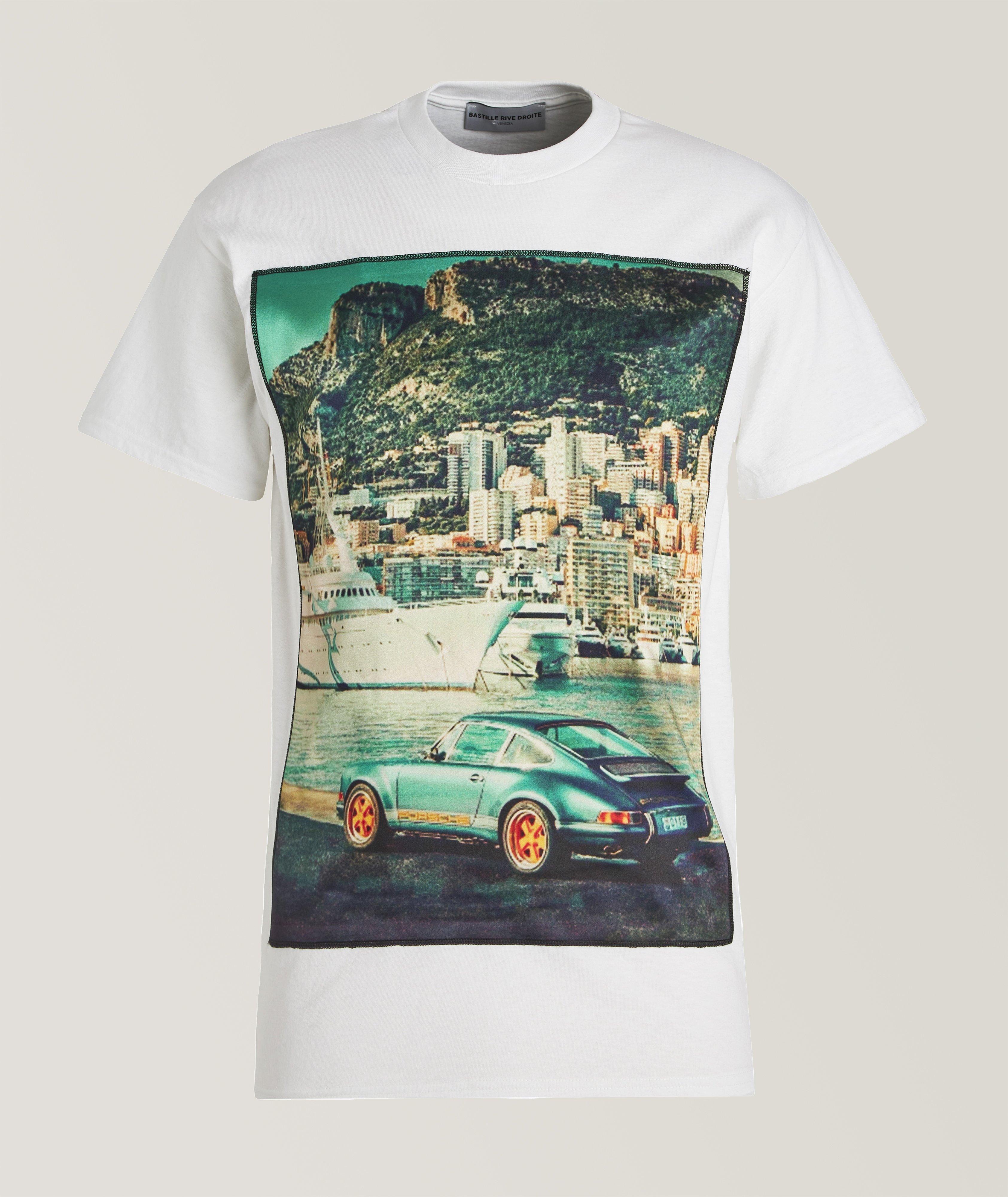 Yacht Print Cotton T-Shirt image 0