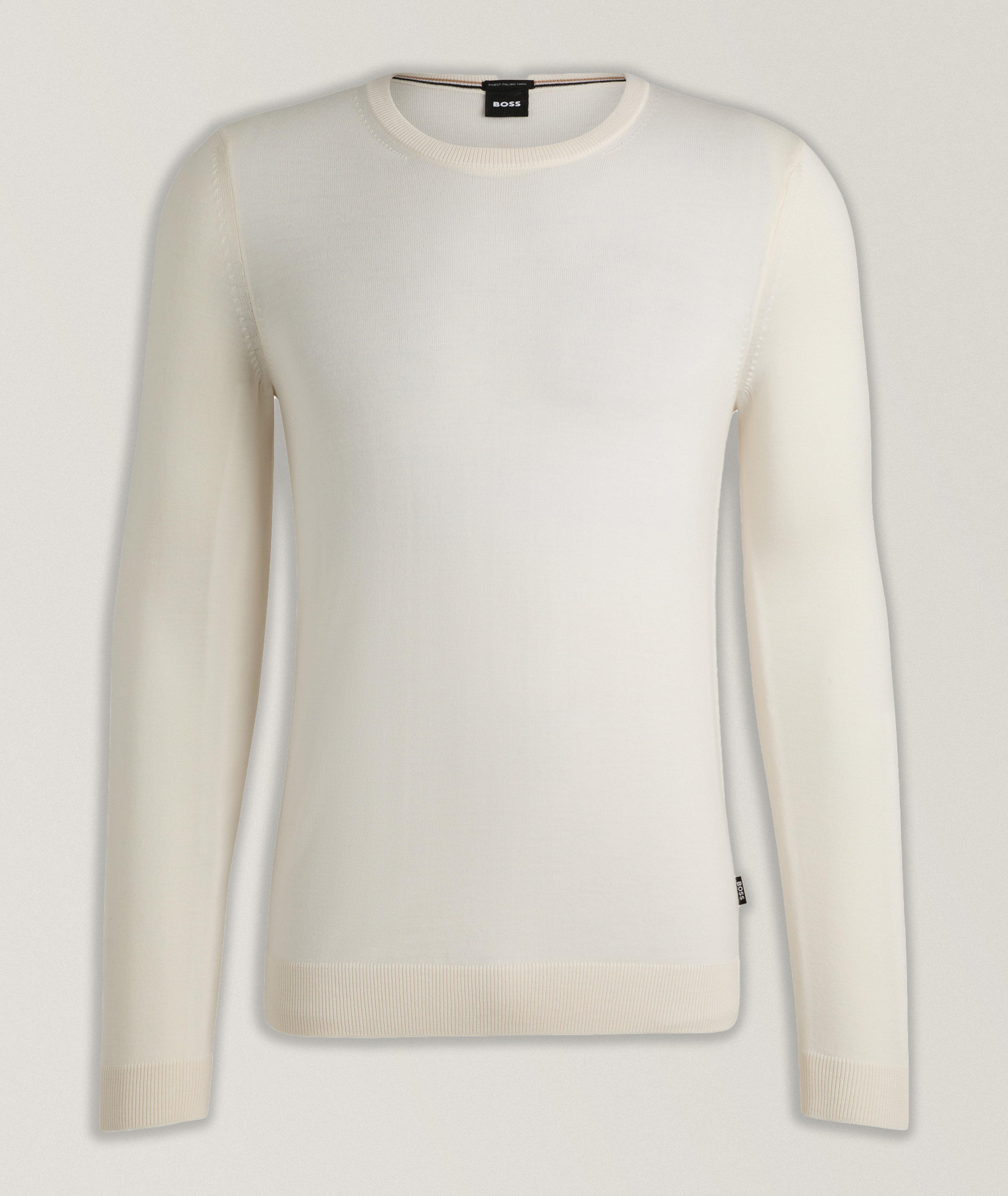 Slim-Fit Virgin Wool Sweater image 0