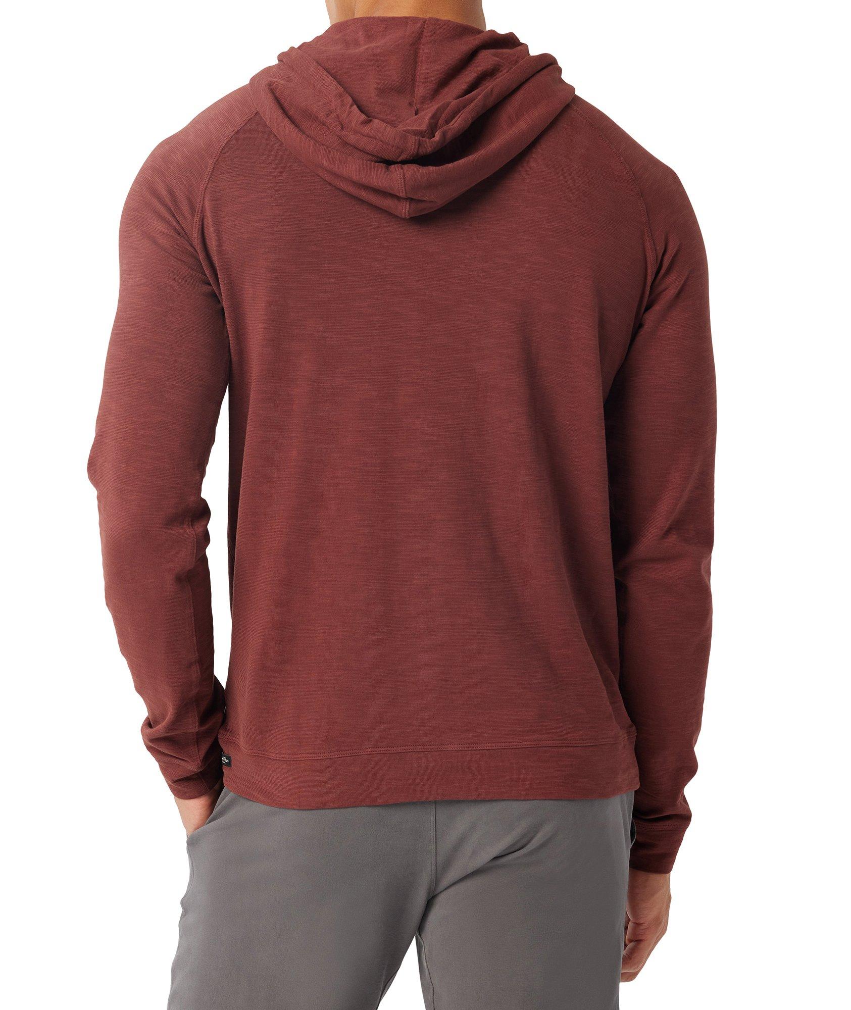 Long-Sleeve Soft Slub Hooded Sweater image 3