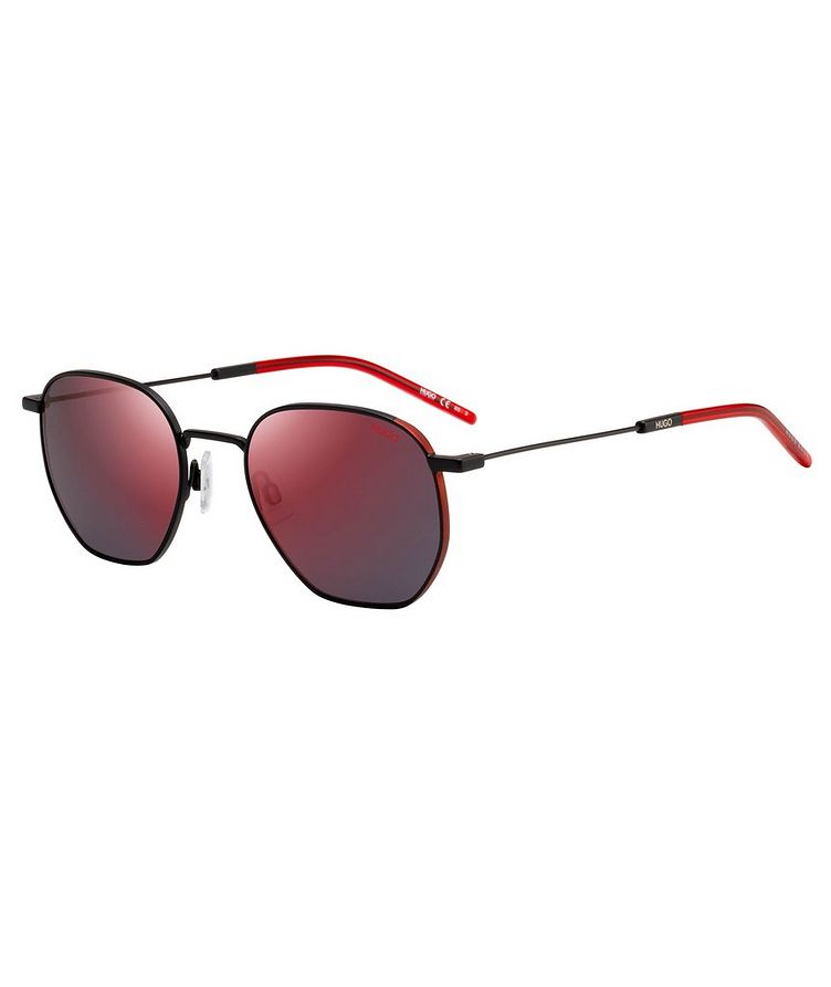 Hugo Black Red Sunglasses With Red Mirror Lenses image 1