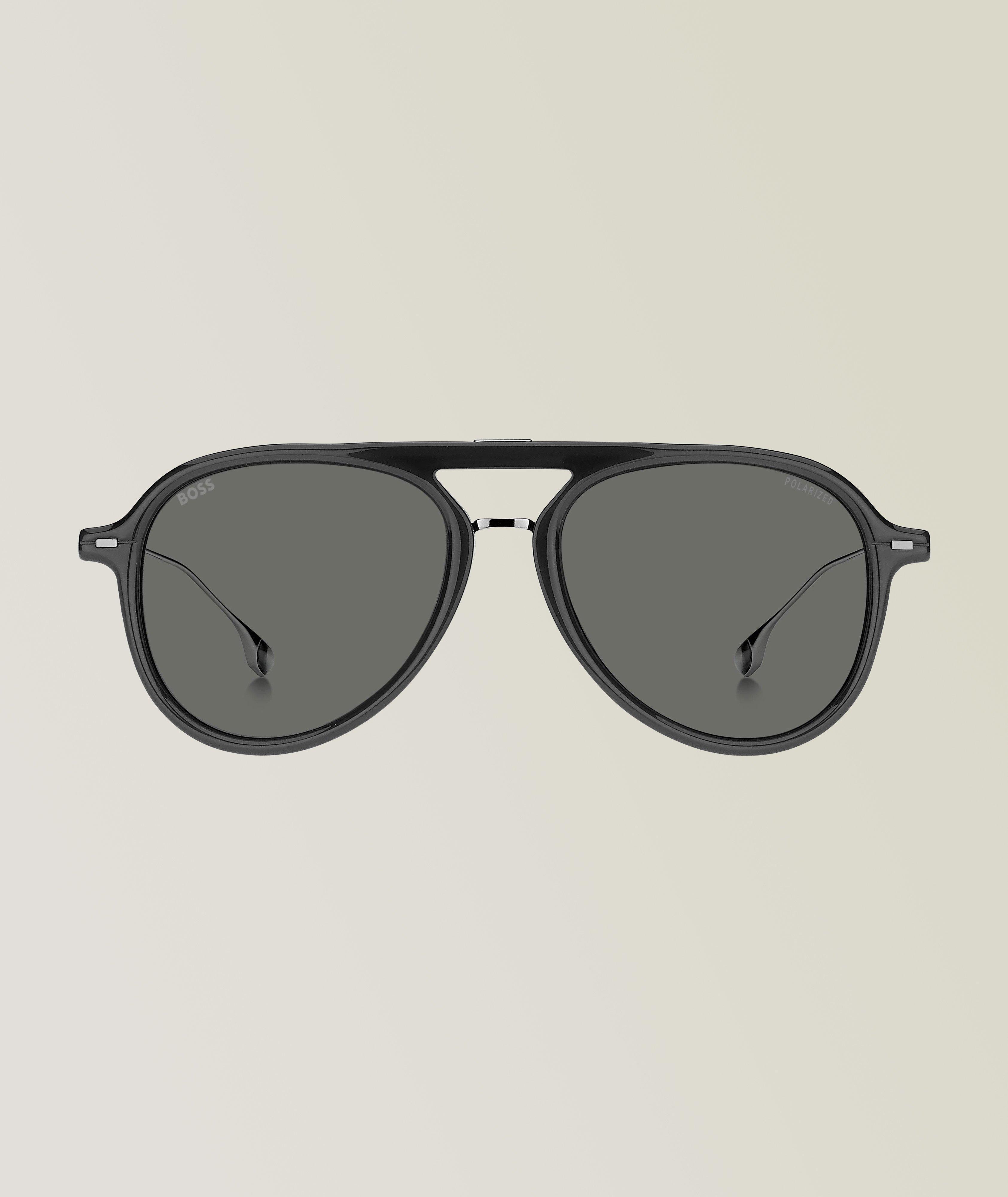 Hugo Boss Grey Sunglasses With Grey Polarized Lenses image 0