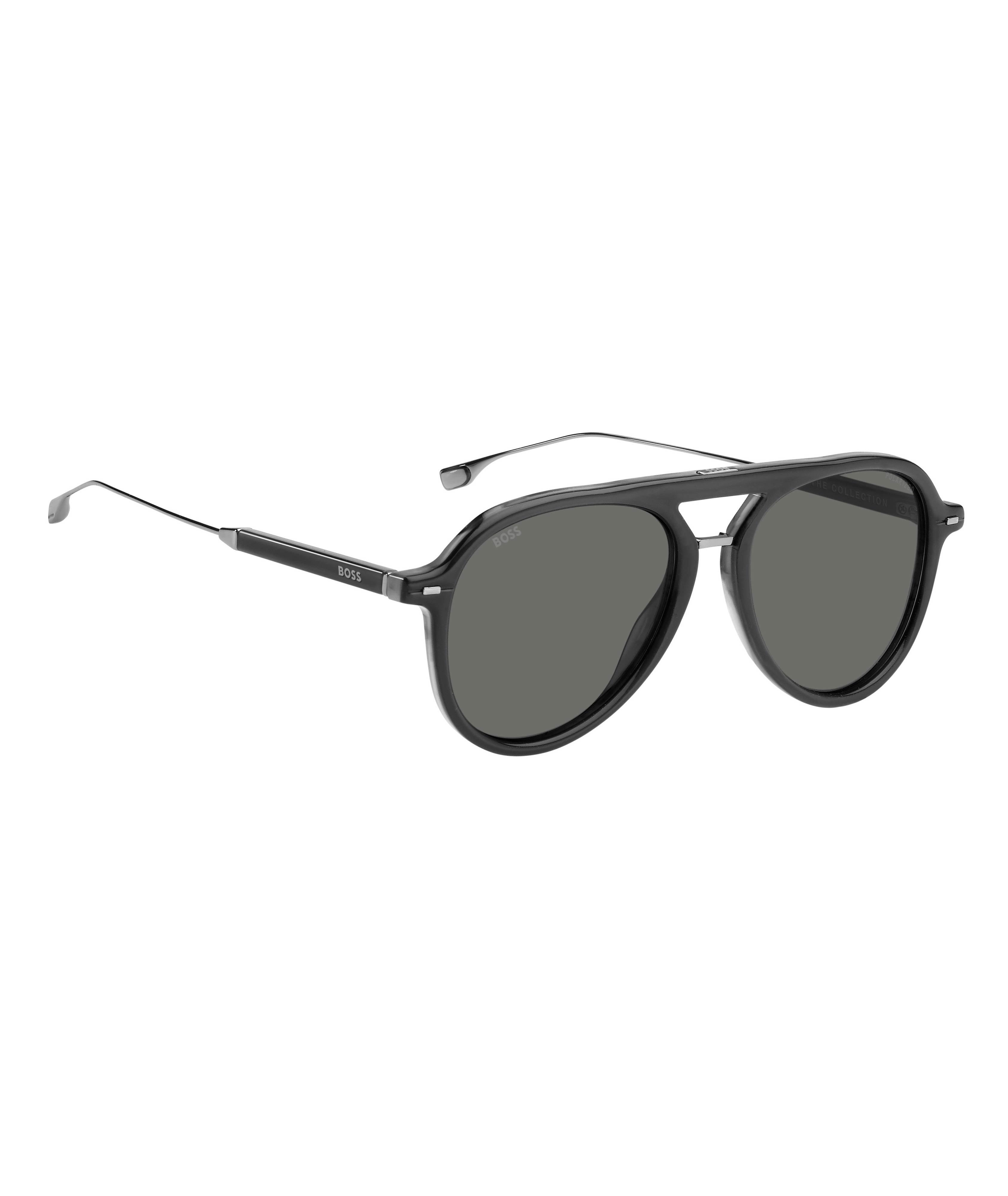 Hugo Boss Grey Sunglasses With Grey Polarized Lenses image 1