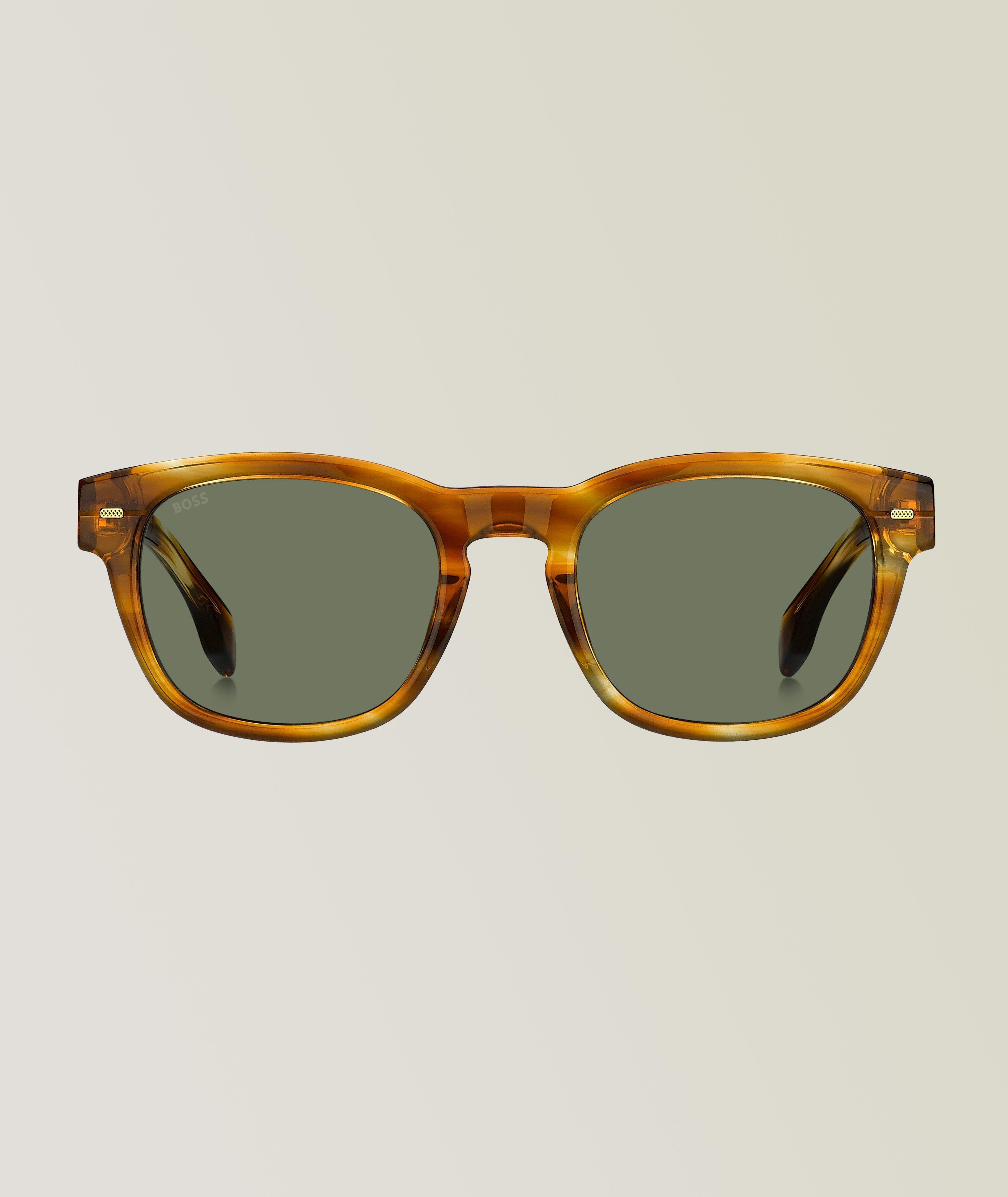 Hugo Boss Brown Sunglasses With Green Lenses image 0
