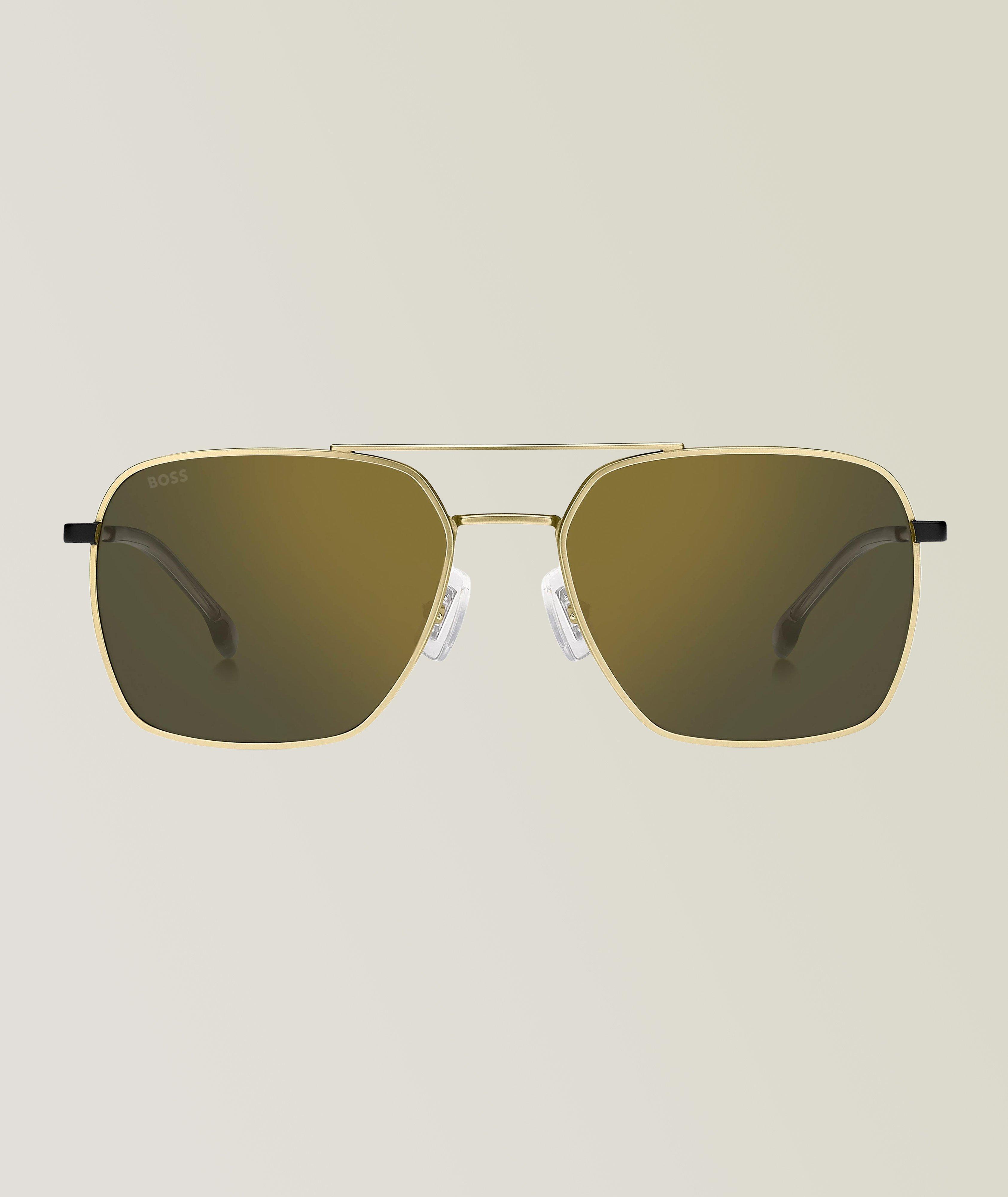 Mirrored Lens Square Sunglasses image 0