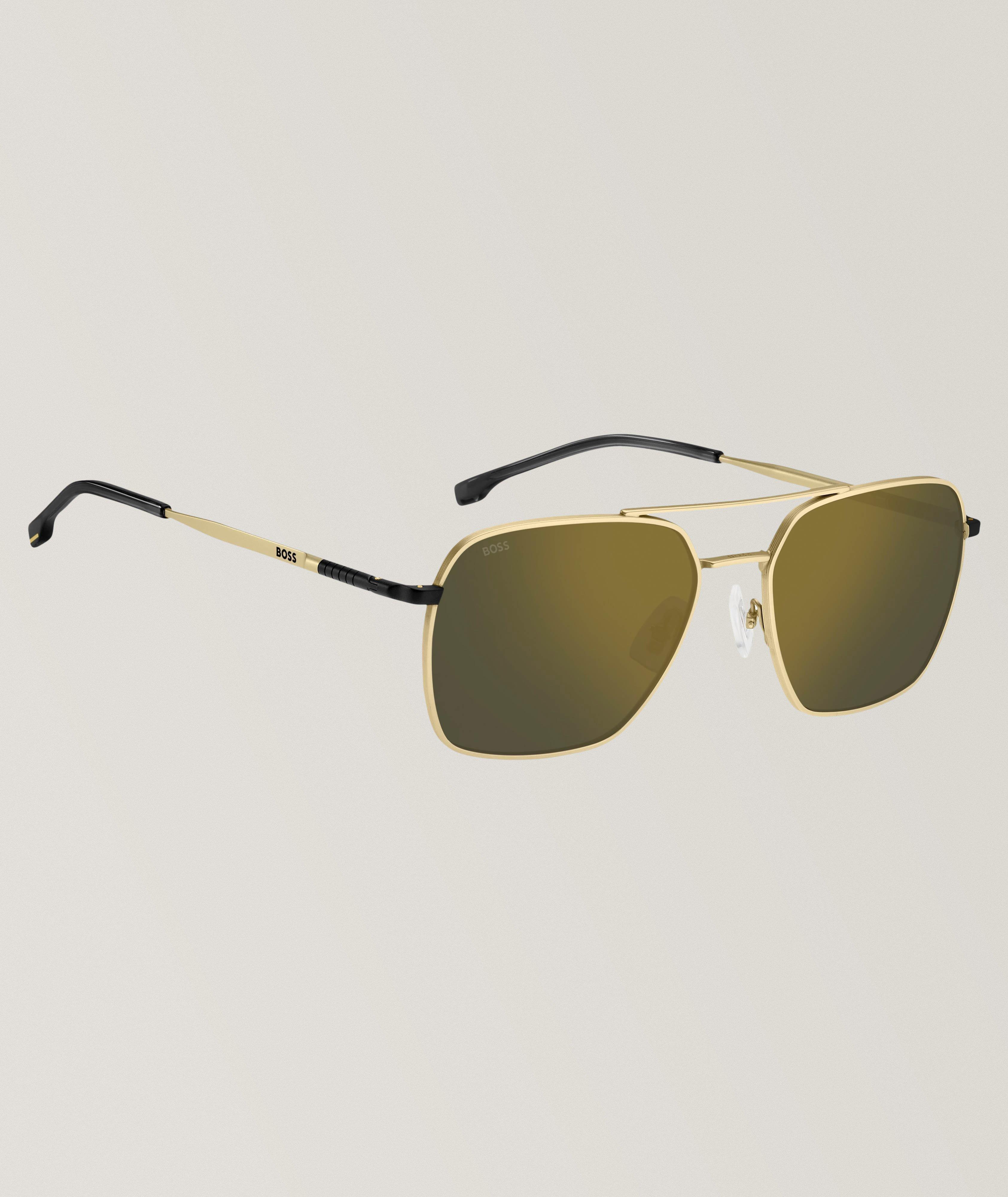 Mirrored Lens Square Sunglasses image 1