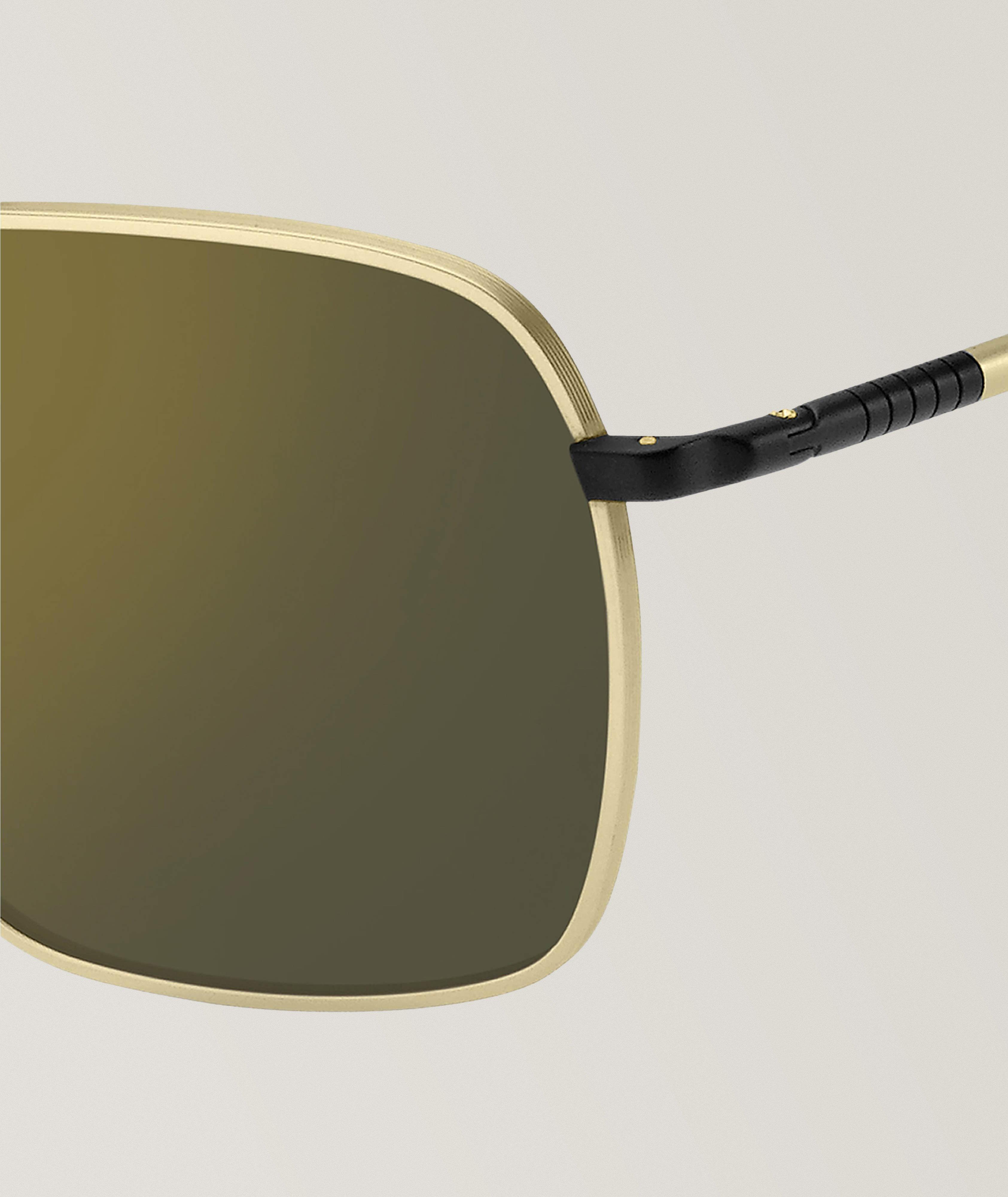 Mirrored Lens Square Sunglasses image 3