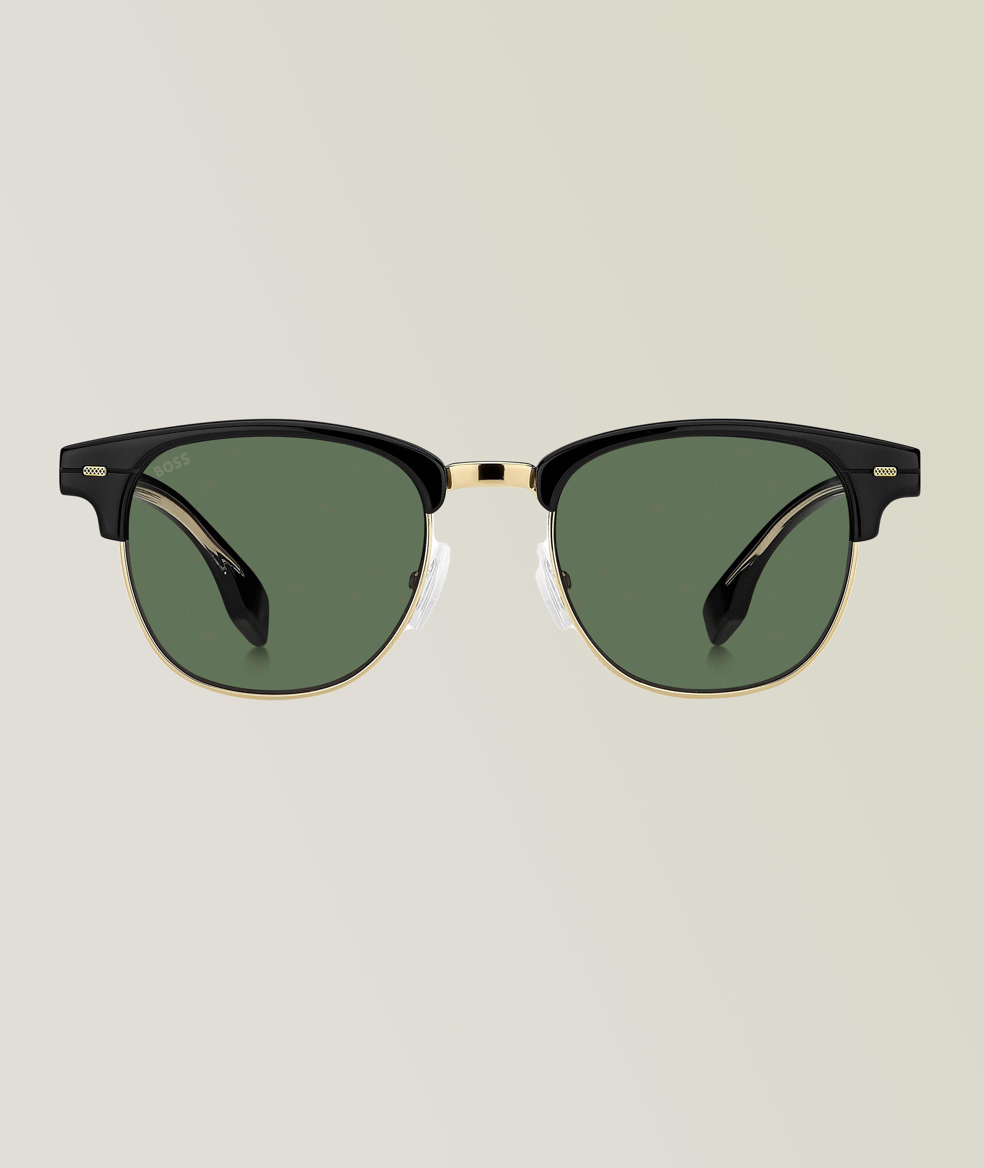 Hugo Boss Black Gold Sunglasses With Green Lenses image 0