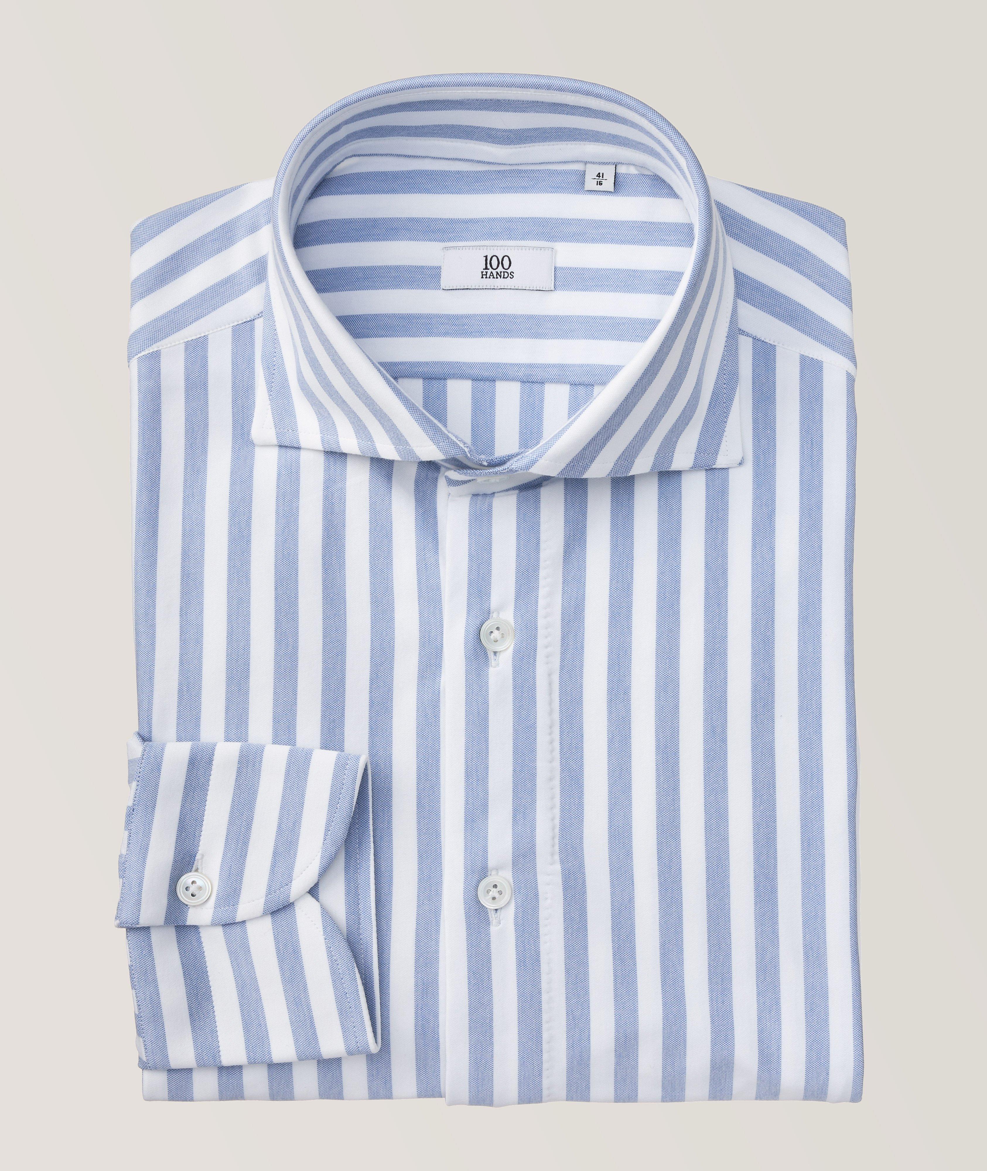 Black Line Striped Jersey Dress Shirt image 0