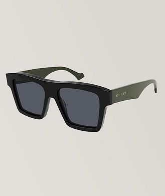 Gucci Block Rectangle Frame Sunglasses