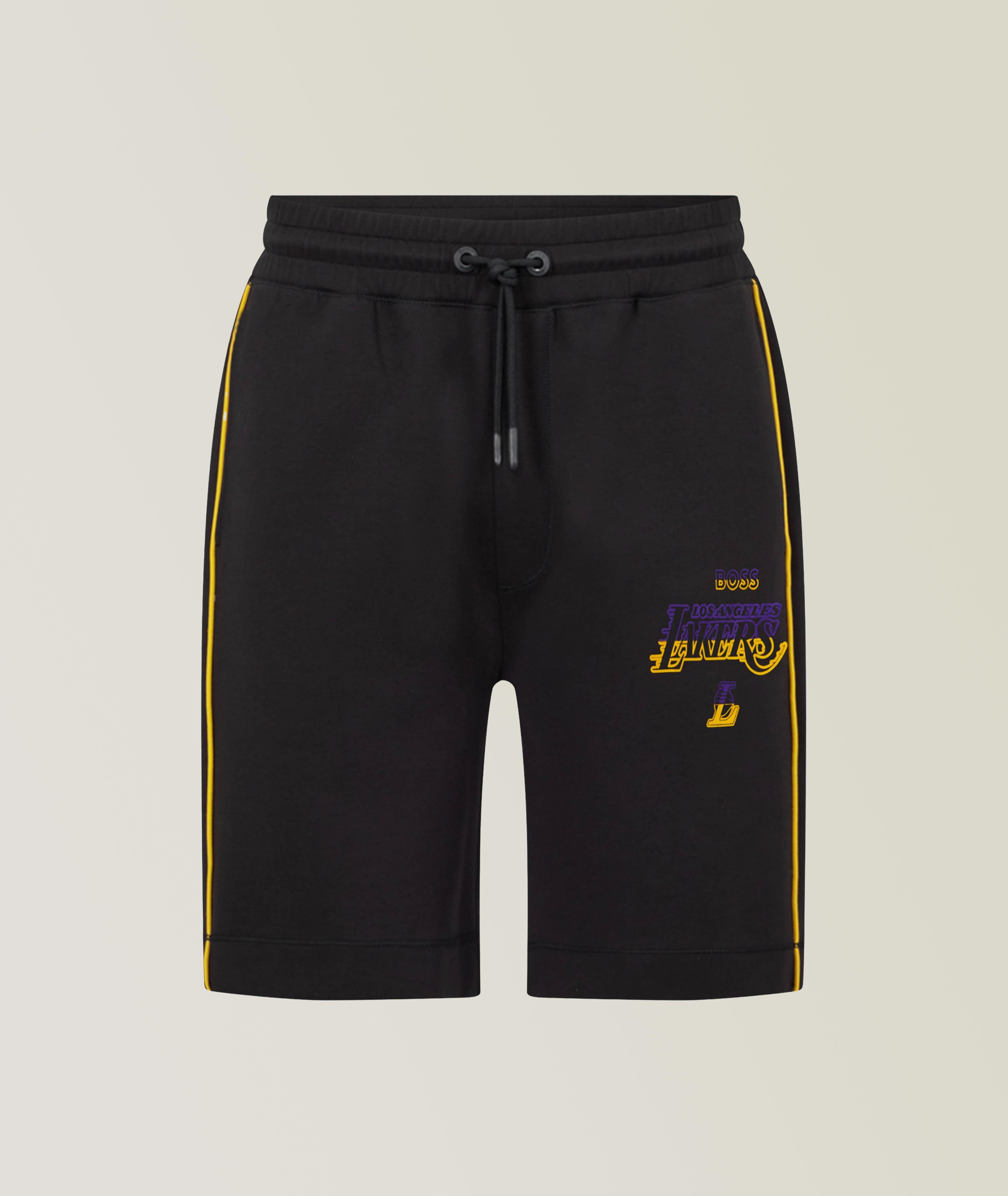 BOSS X NBA Cotton-Blend Lakers Shorts image 0