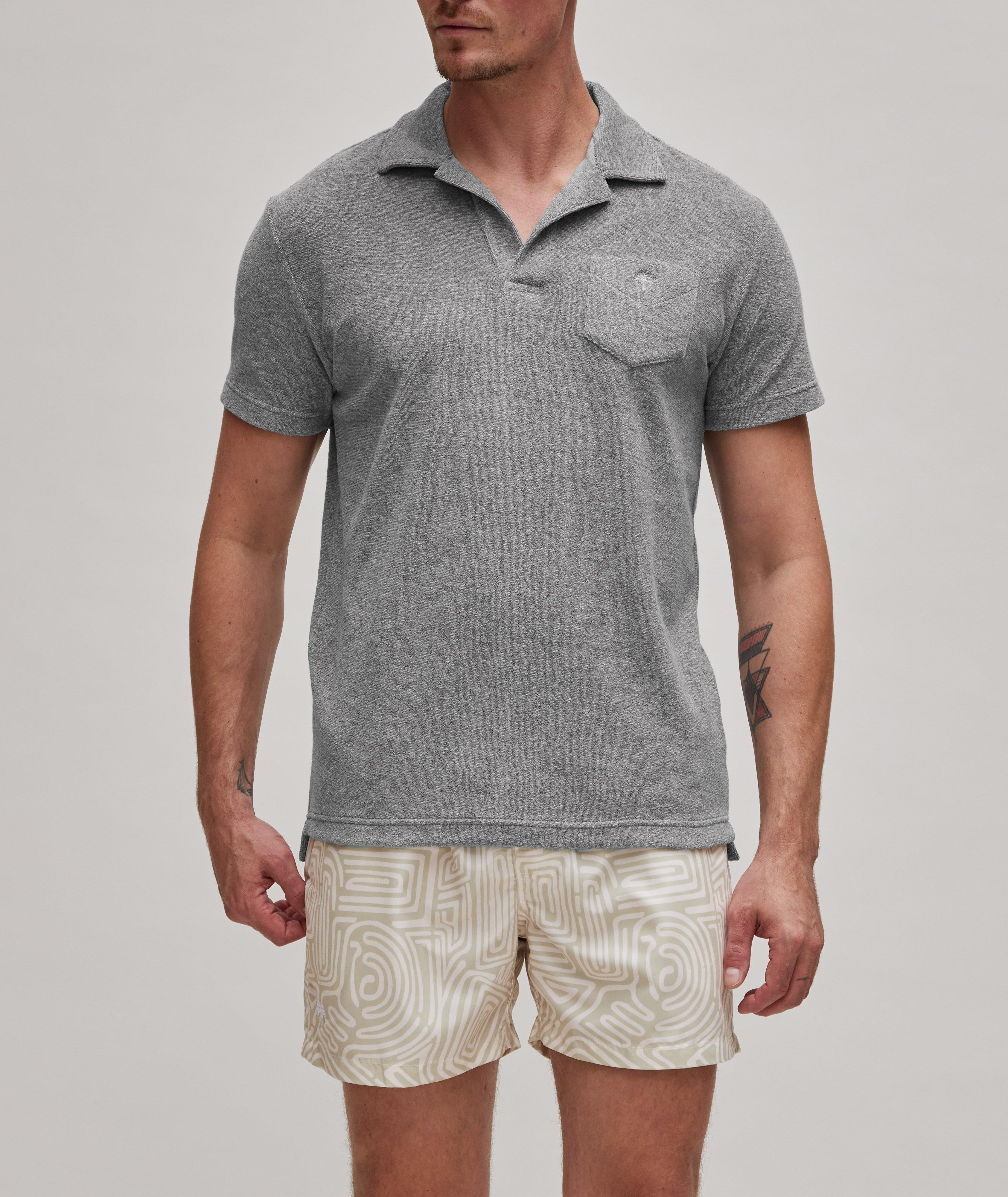 Mélange Terry Polo Shirt image 3