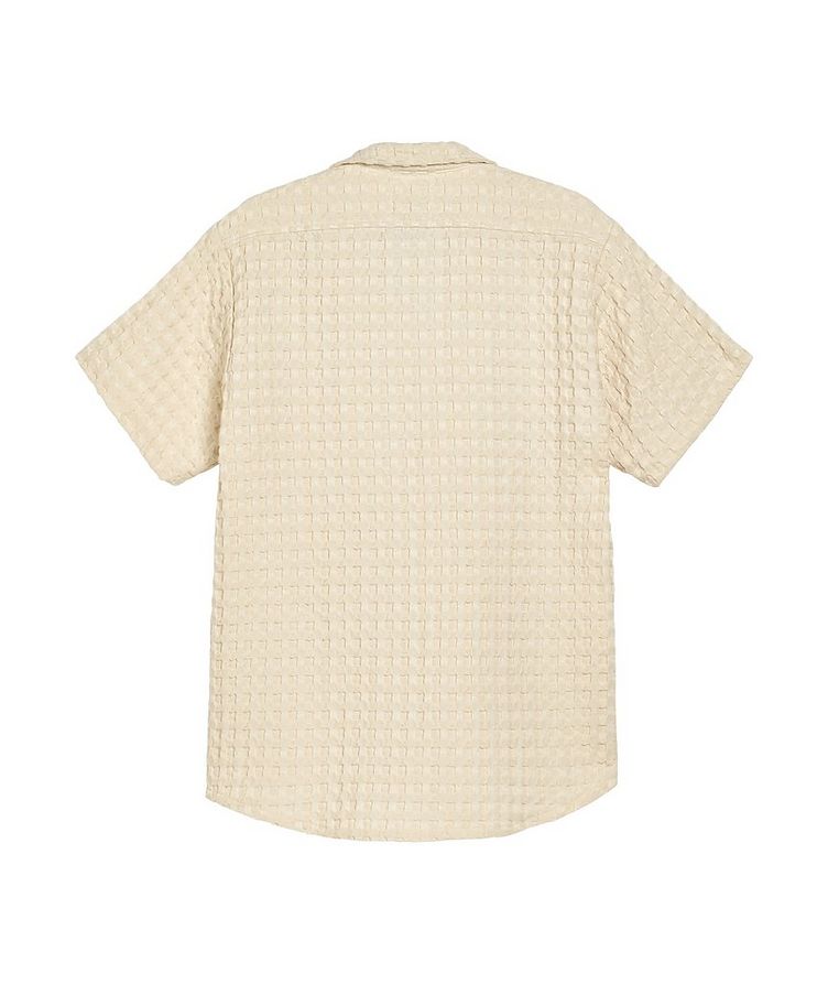 Chemise en tricot gaufré à col cubain image 1
