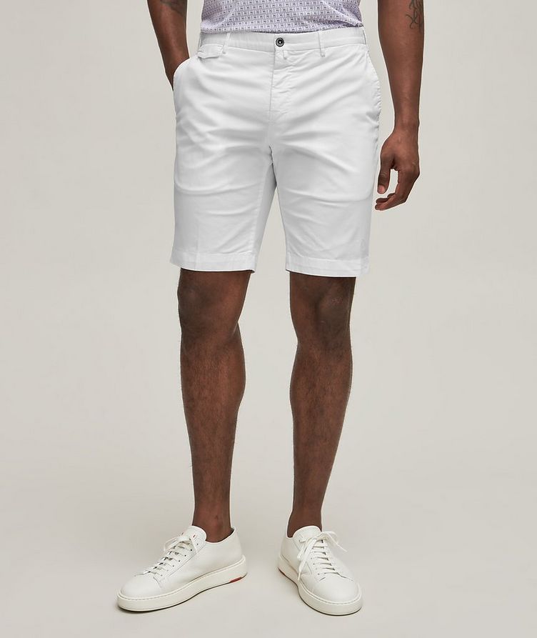Cotton-Stretch Gab Bermuda Shorts image 1