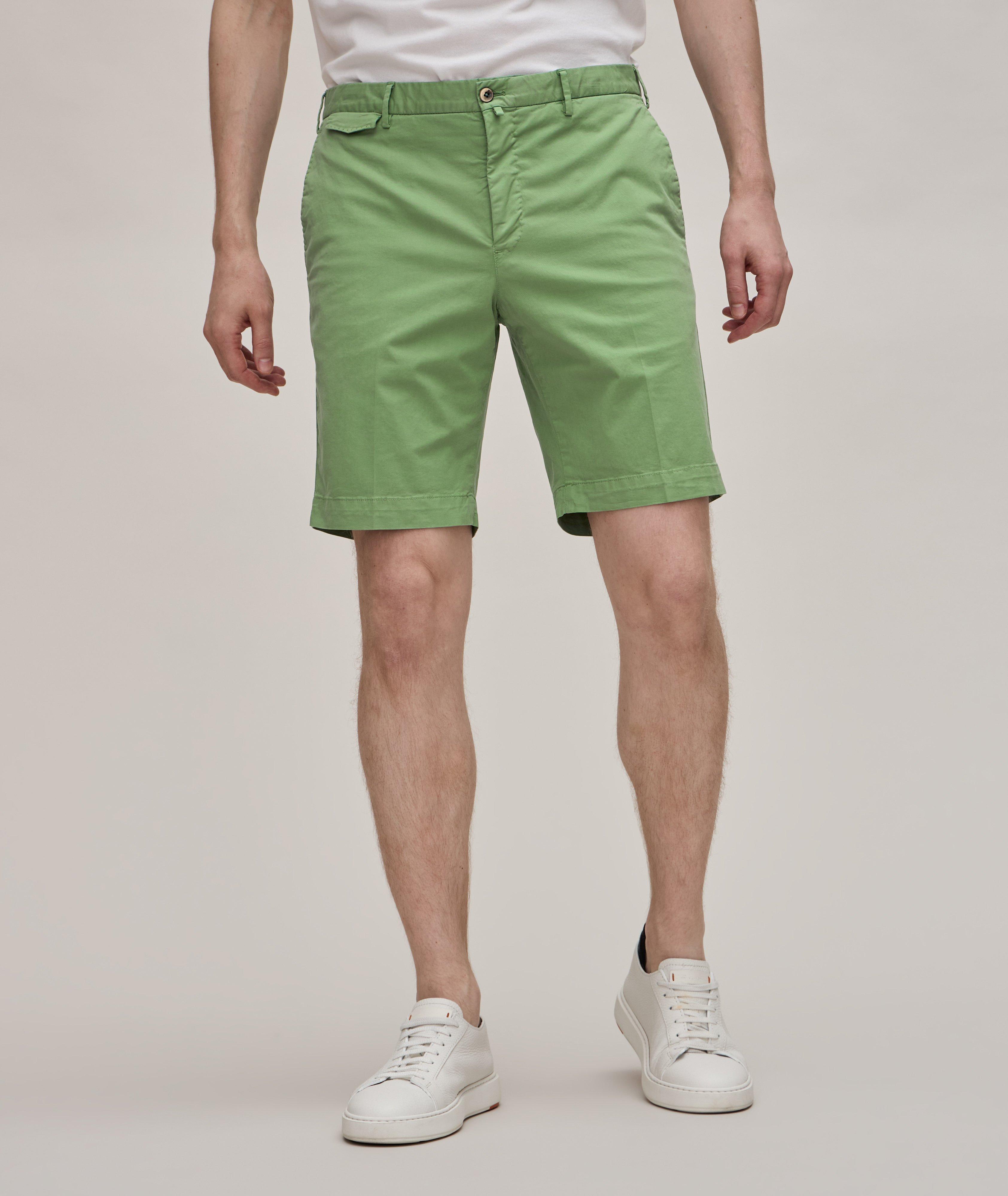 Cotton-Stretch Bermuda Shorts
