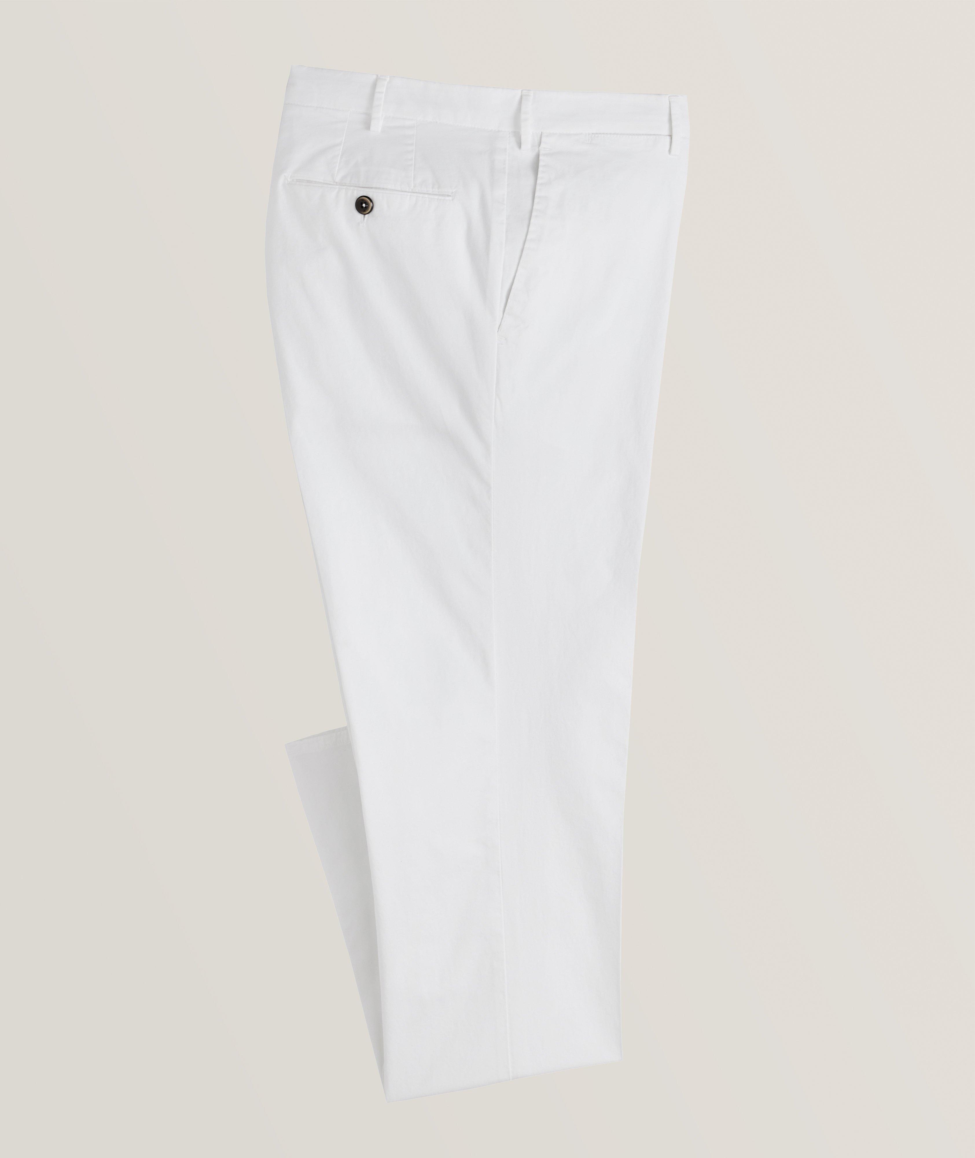 Pants regular fit cotton chinos for mens