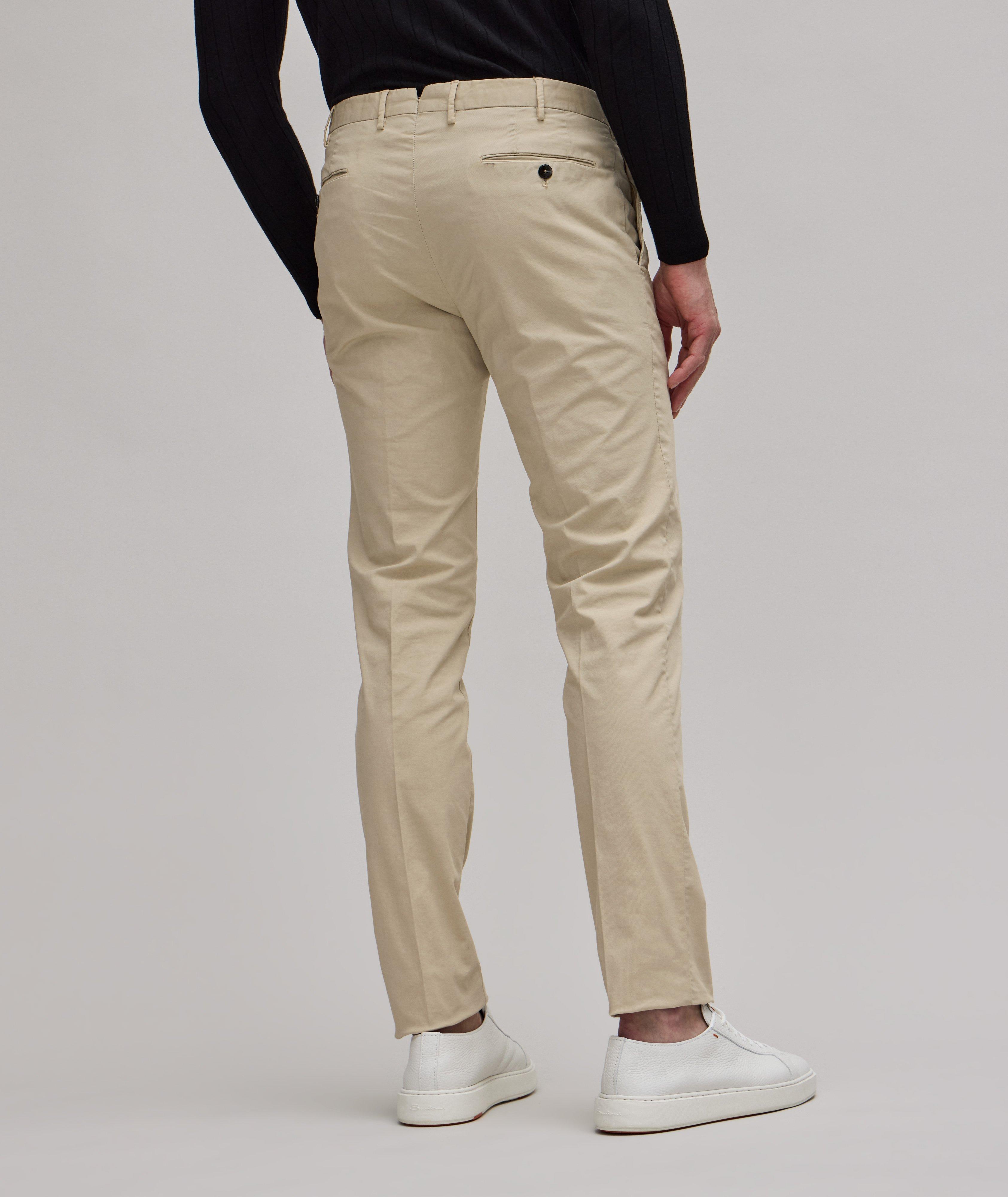 Pants regular fit cotton chinos for mens