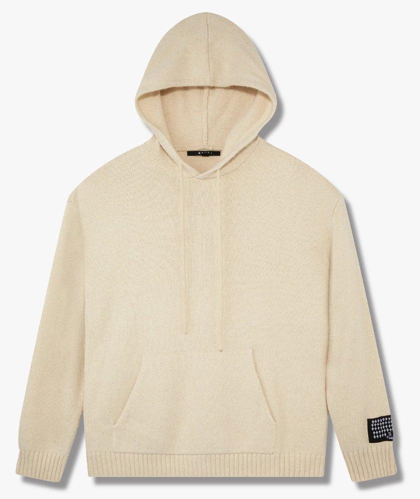 Dollar Knit Hoodie Ivory image 0