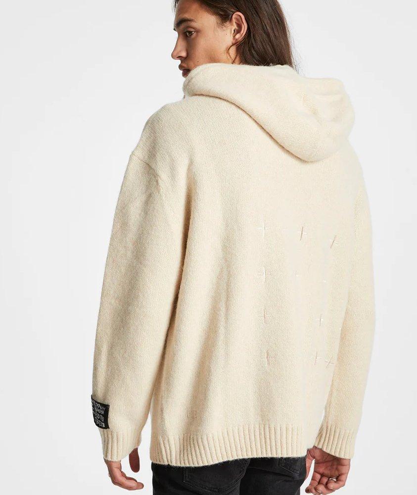 Dollar Knit Hoodie Ivory image 1