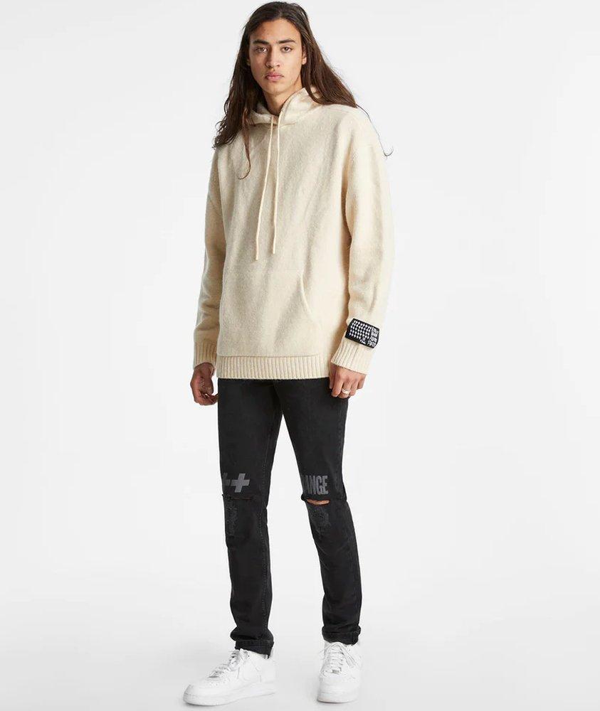 Dollar Knit Hoodie Ivory image 3