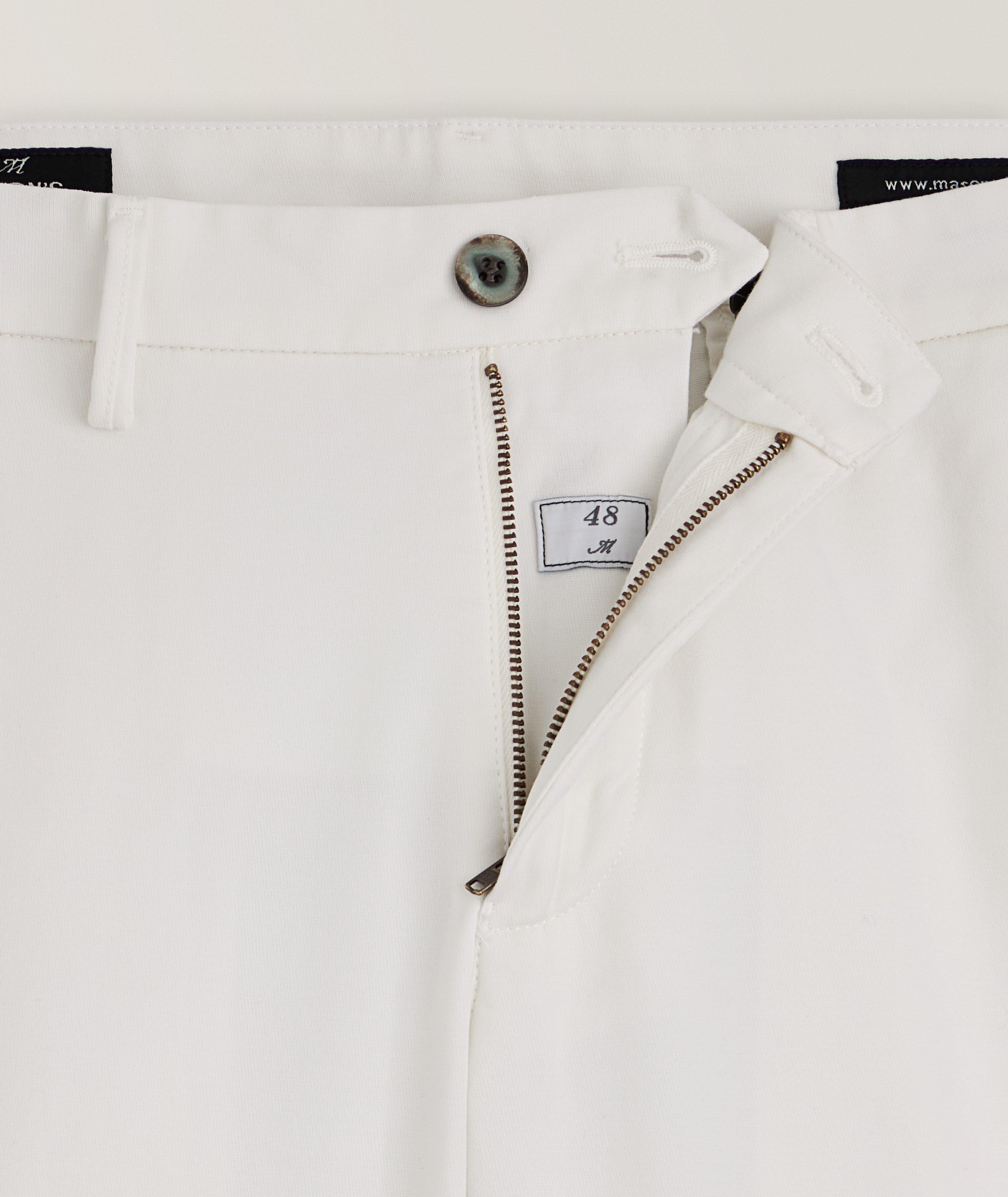 Slim-Fit Torino Pleated Jersey Stretch-Cotton Pants image 5