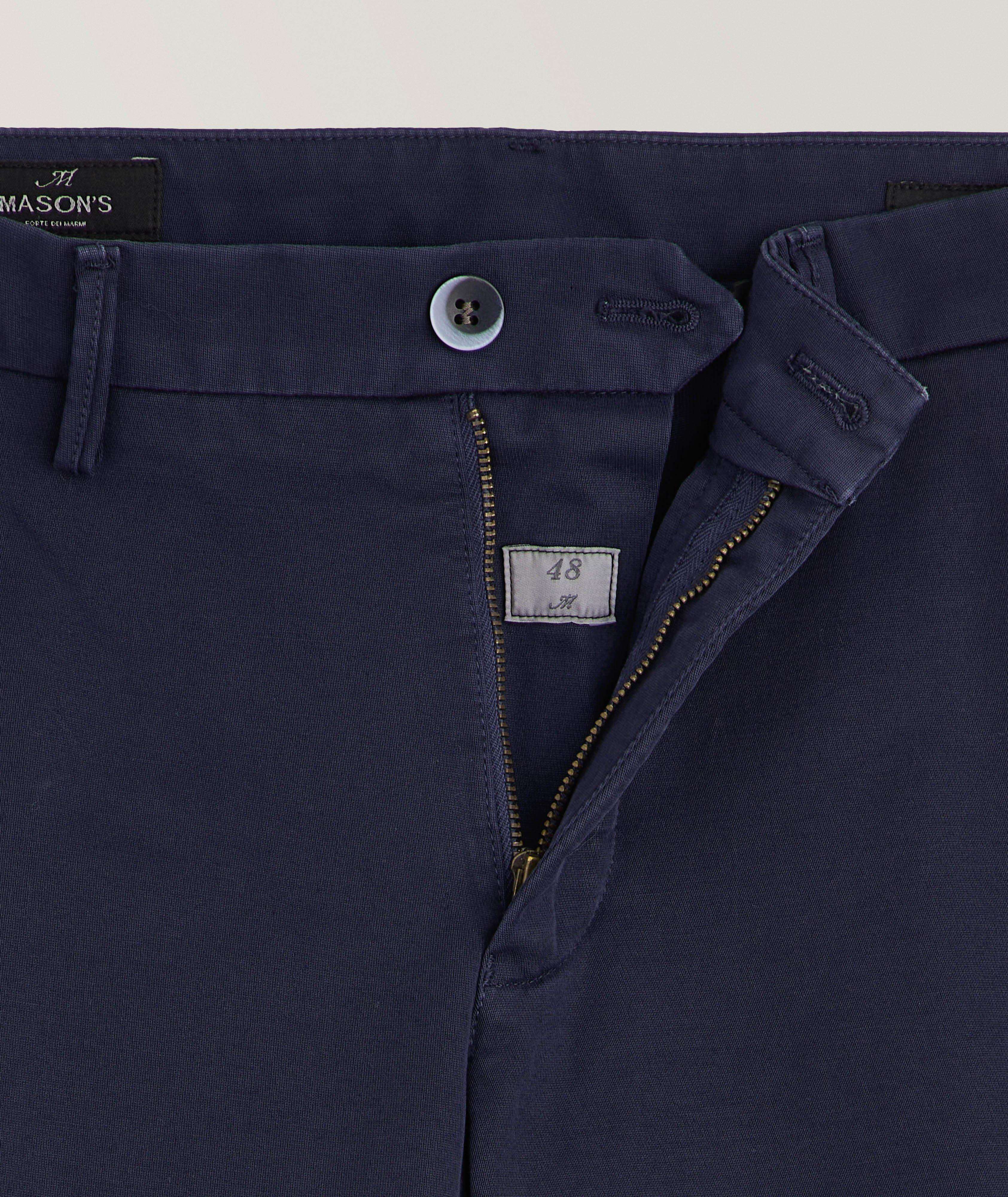 Pantalon en jersey extensible à plis de coupe amincie image 5