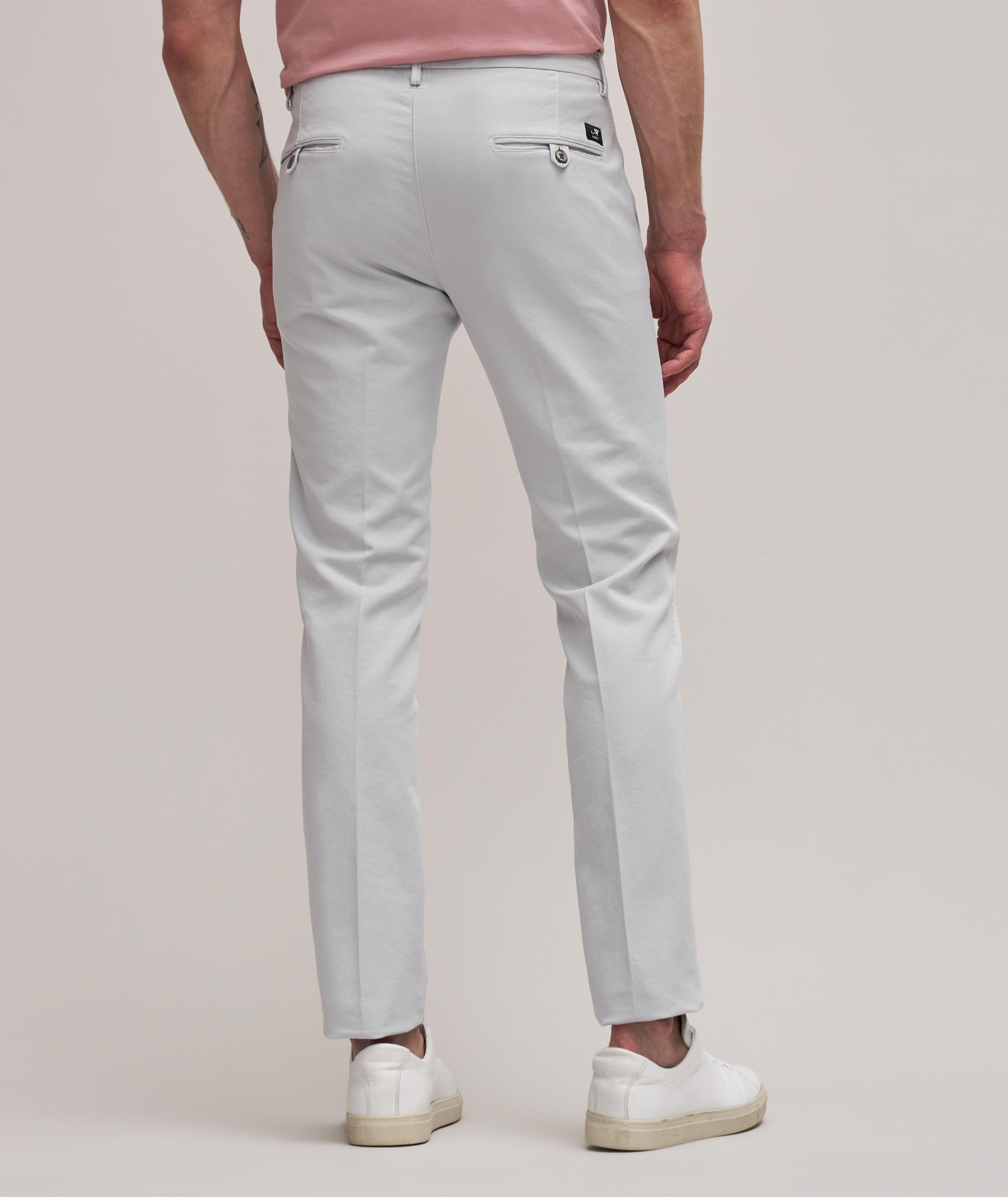Pantalon en jersey extensible à plis de coupe amincie image 2