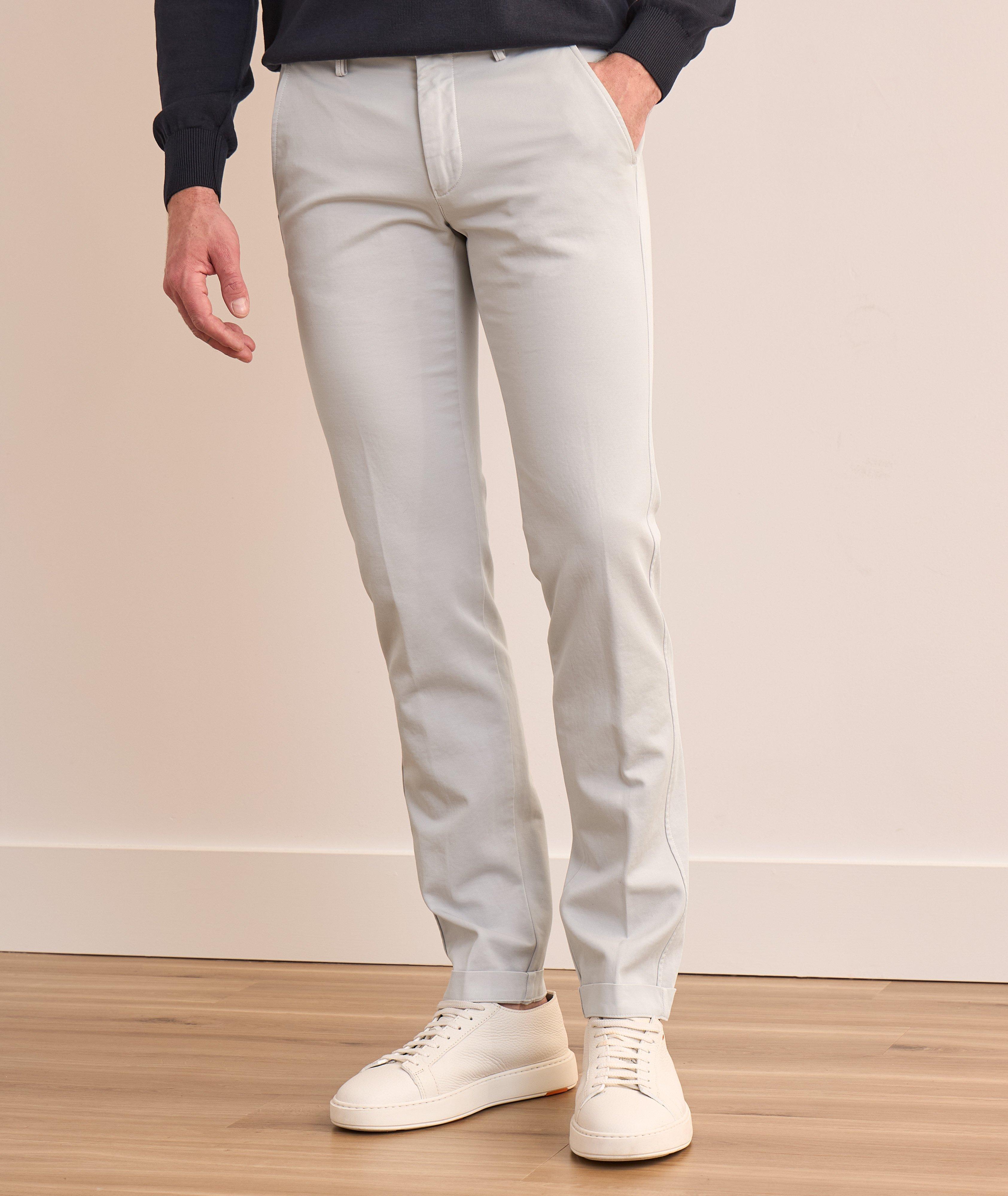 Slim-Fit Torino Jersey Stretch-Cotton Pants image 4