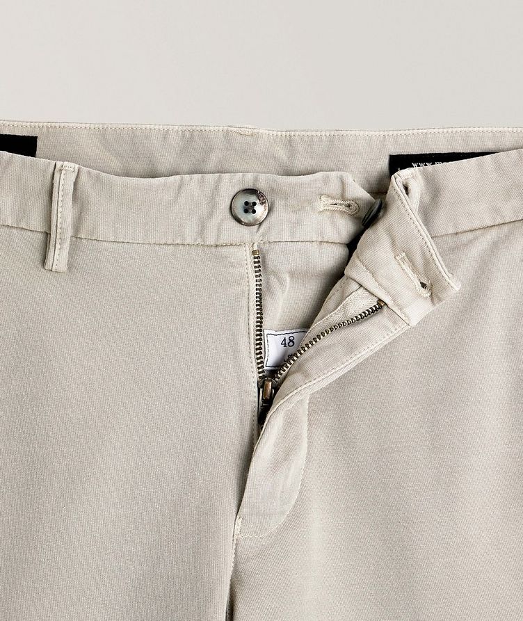 Pantalon en jersey extensible à plis de coupe amincie image 1