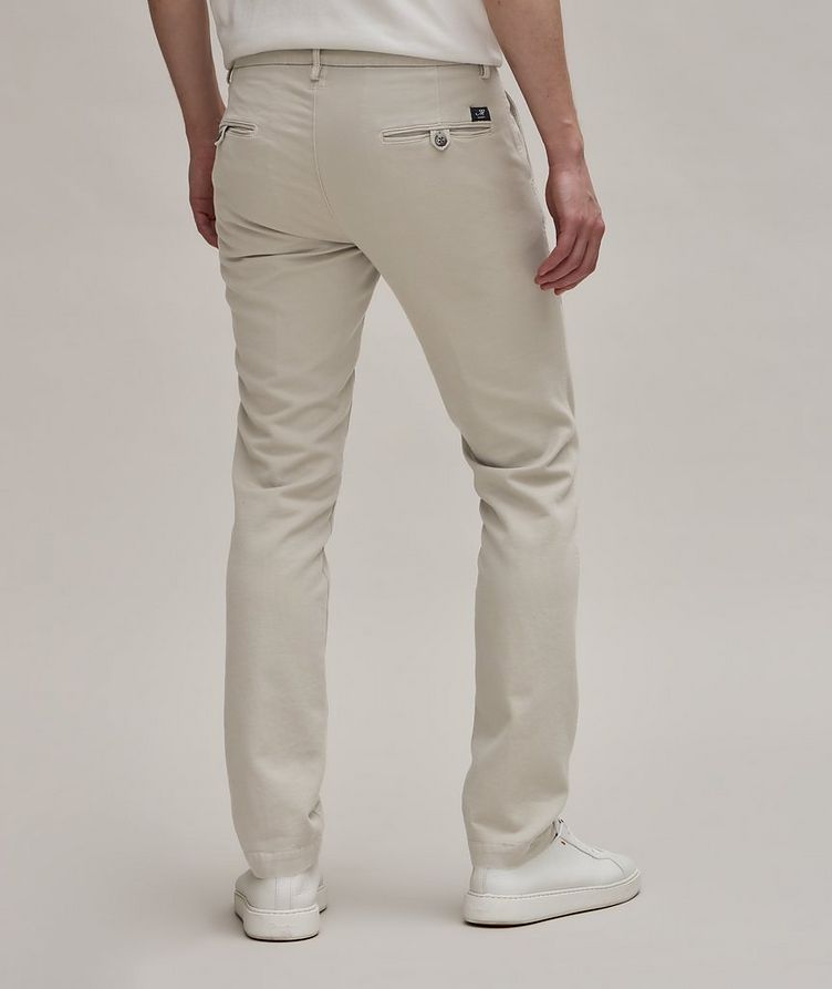 Pantalon en jersey extensible à plis de coupe amincie image 3
