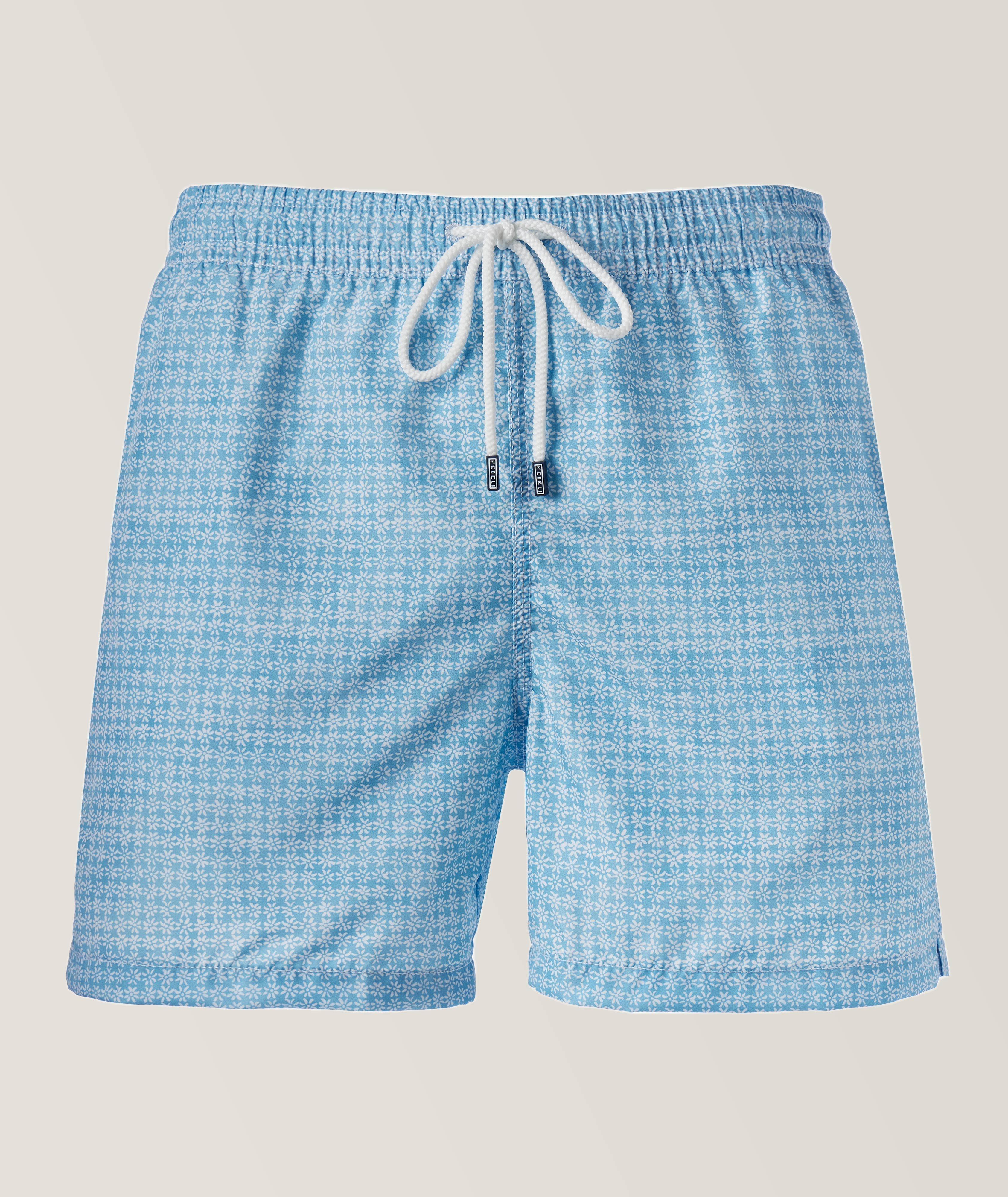 Madeira Floral Pattern Swim Shorts