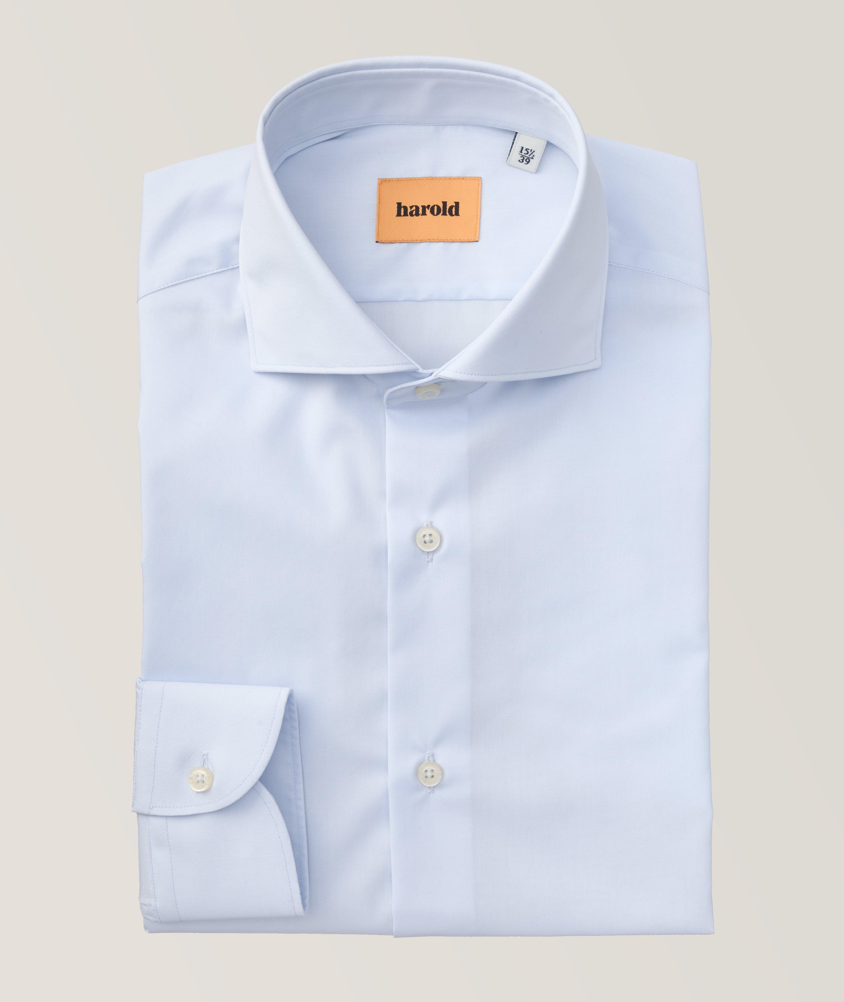 White Poplin Cotton Semi-Fitted Shirt