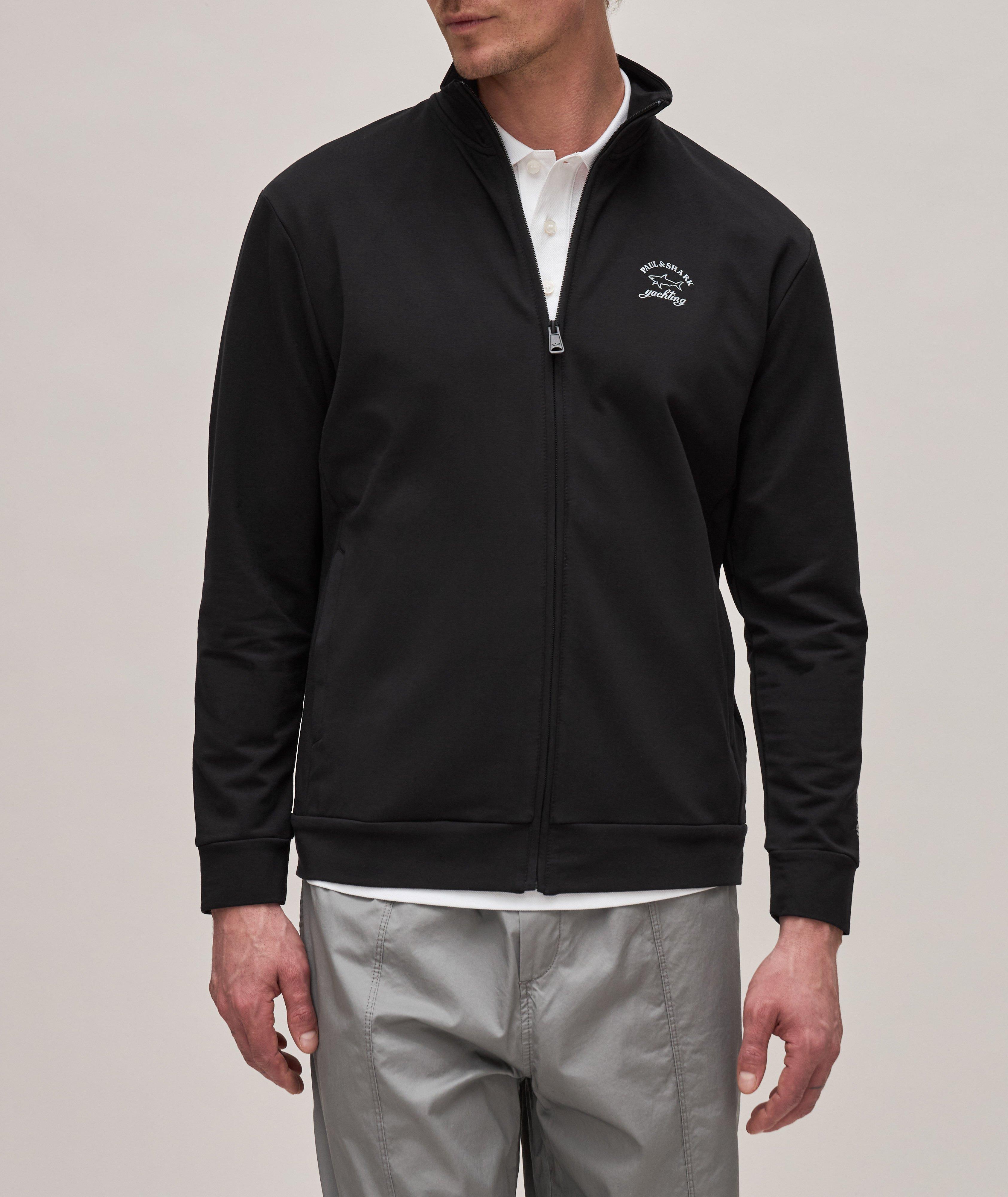 Pull en jersey à glissière avec logo réfléchissant image 1