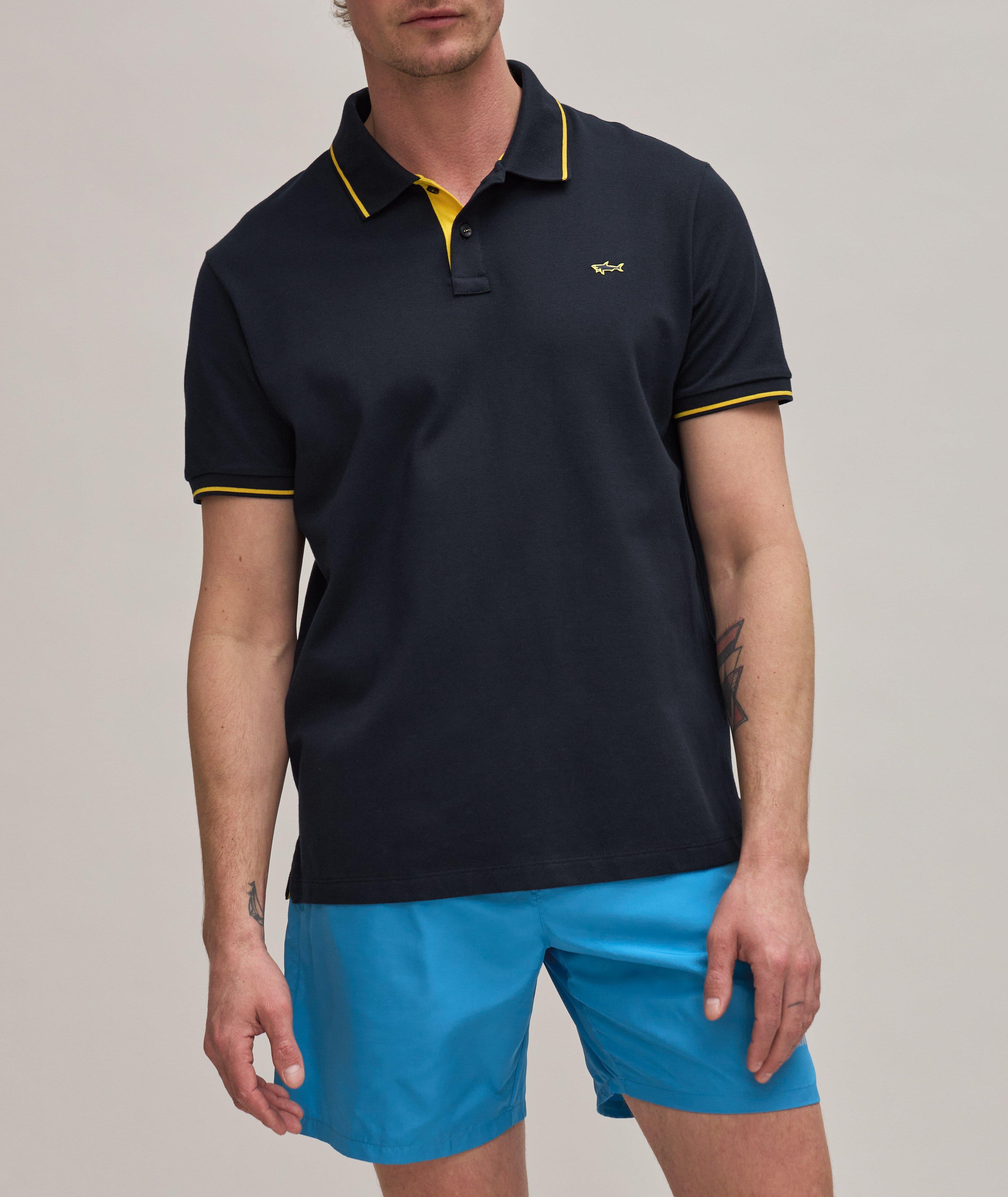 Piqué Tipped Embroidered Logo Polo image 1