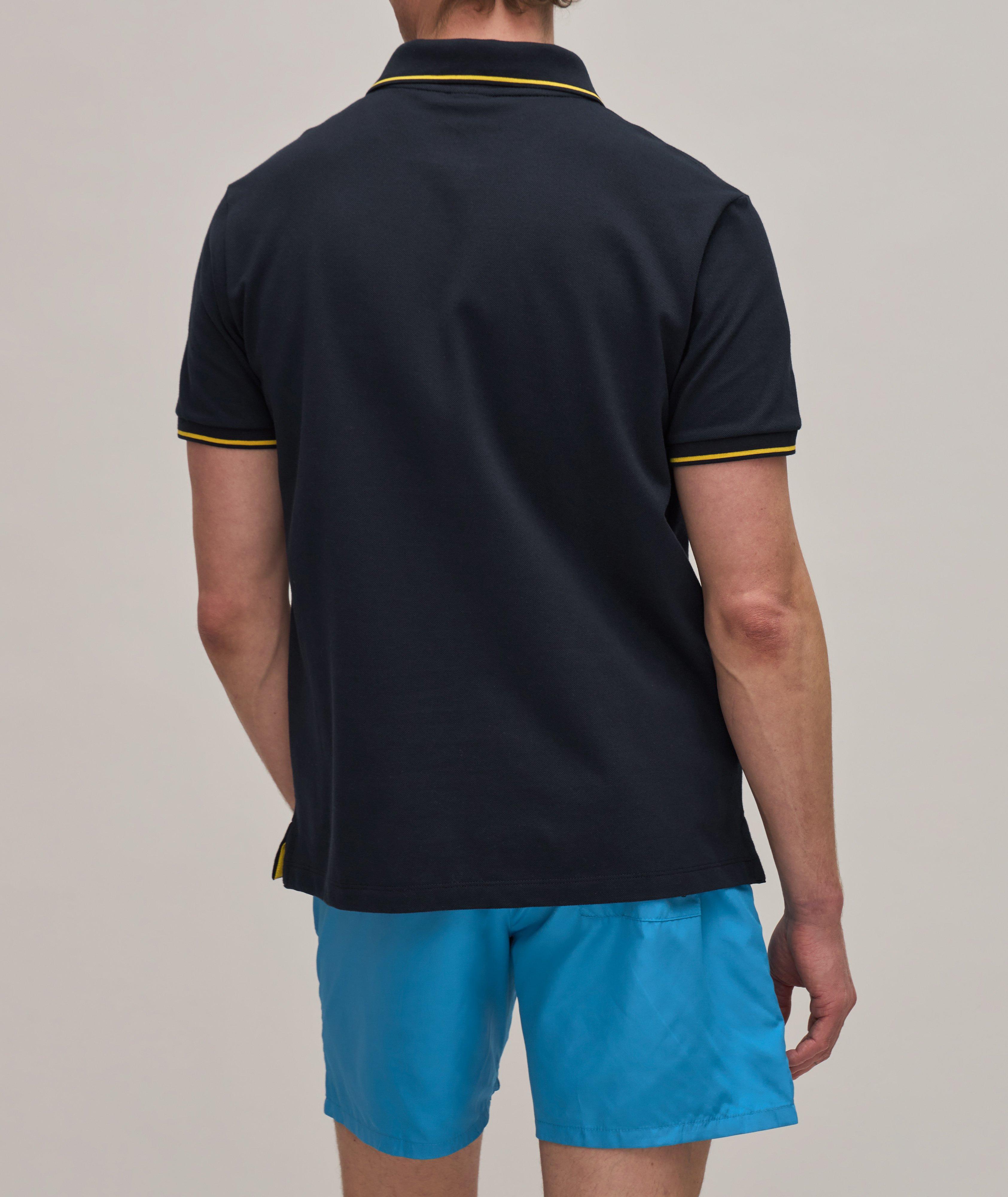 Piqué Tipped Embroidered Logo Polo image 2