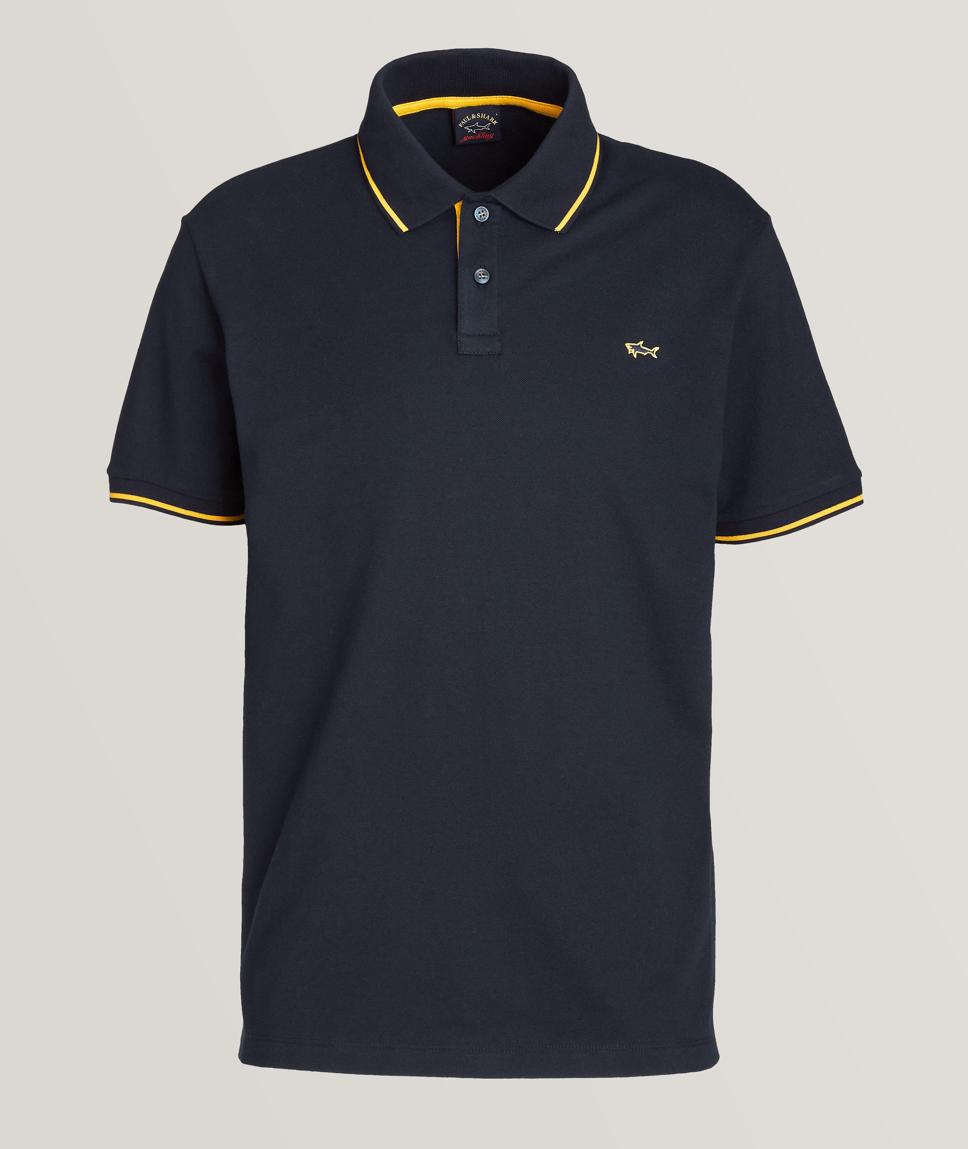 Piqué Tipped Embroidered Logo Polo image 0