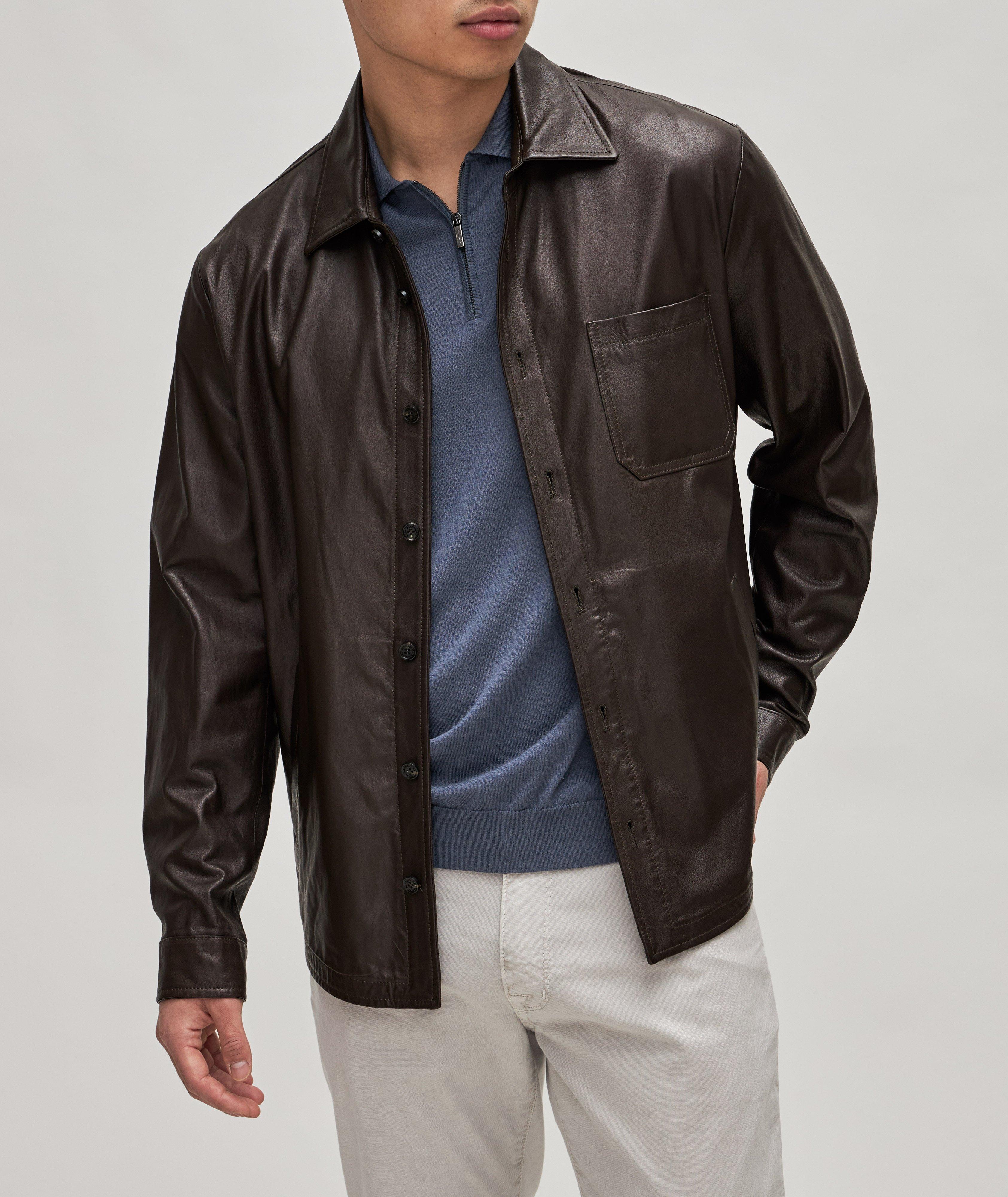 Leather Overshirt image 1