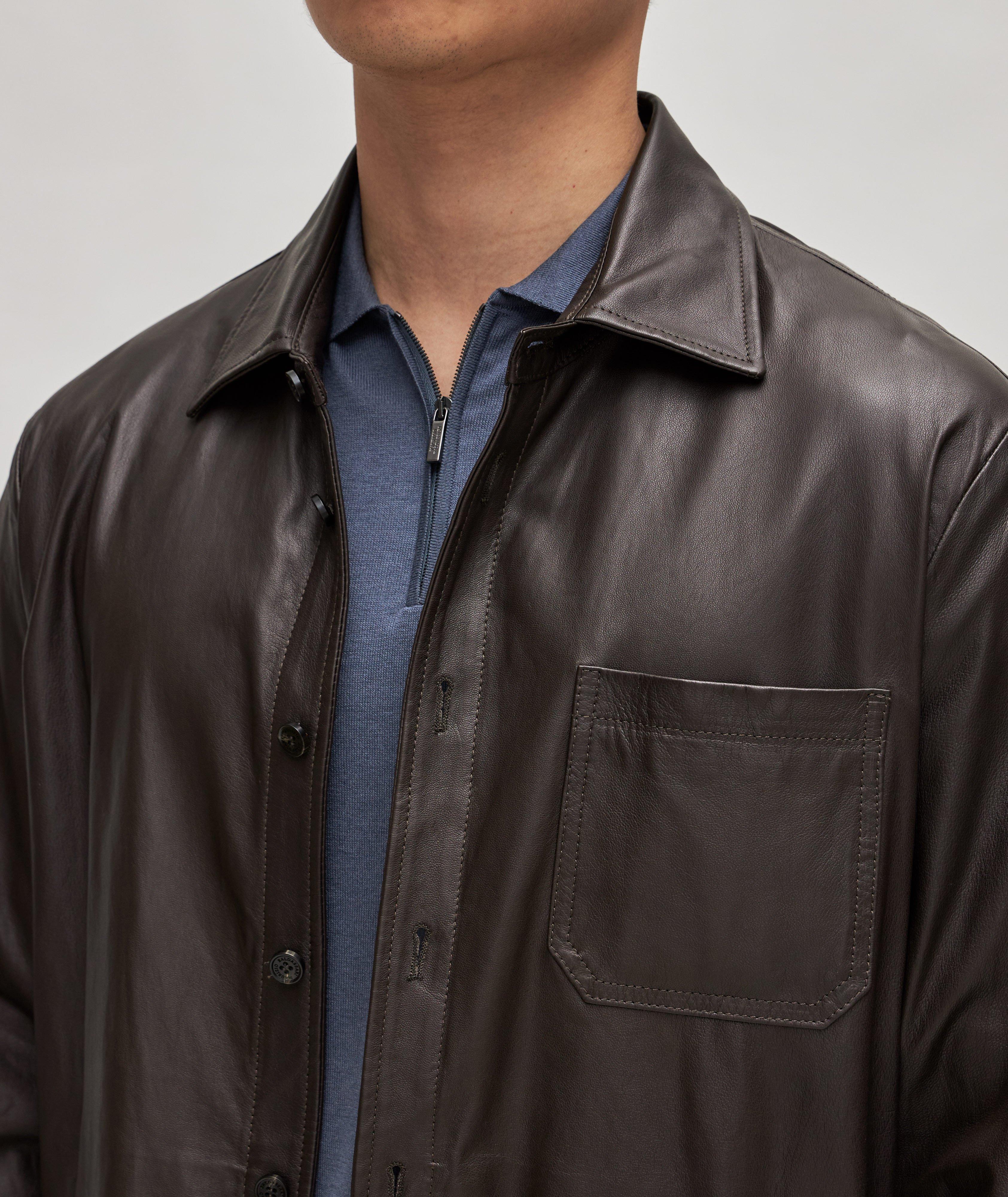 Leather Overshirt image 3