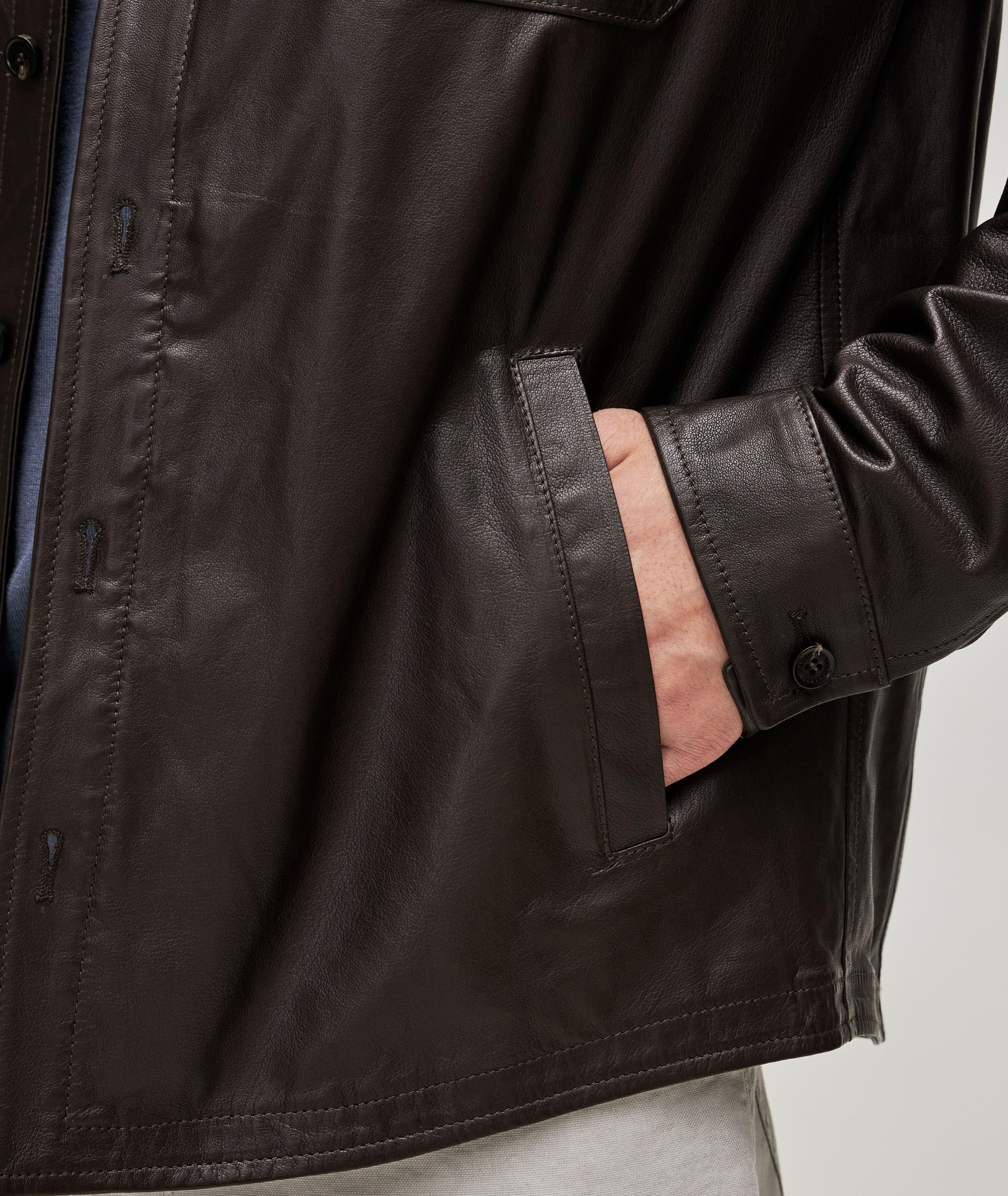 Leather Overshirt image 5