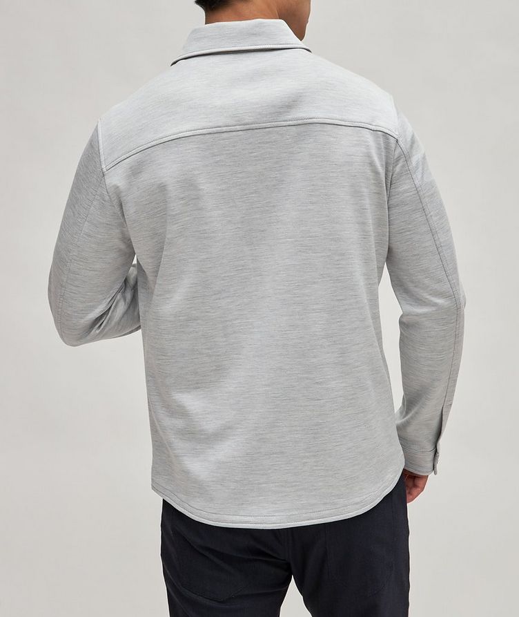 Patch Pocket Jersey Silk-Cotton Overshirt image 2