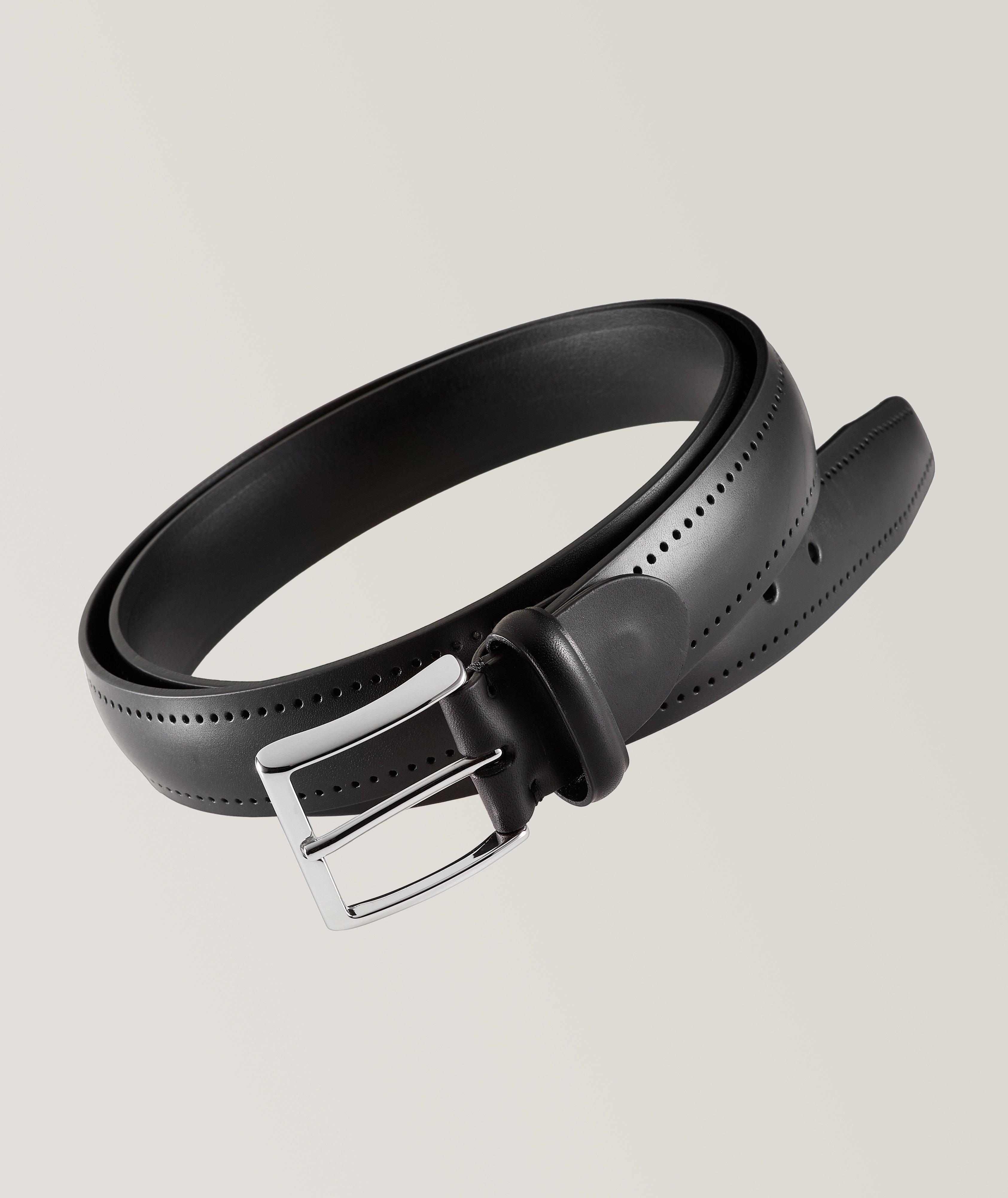 Ceinture habillée en cuir de veau image 0