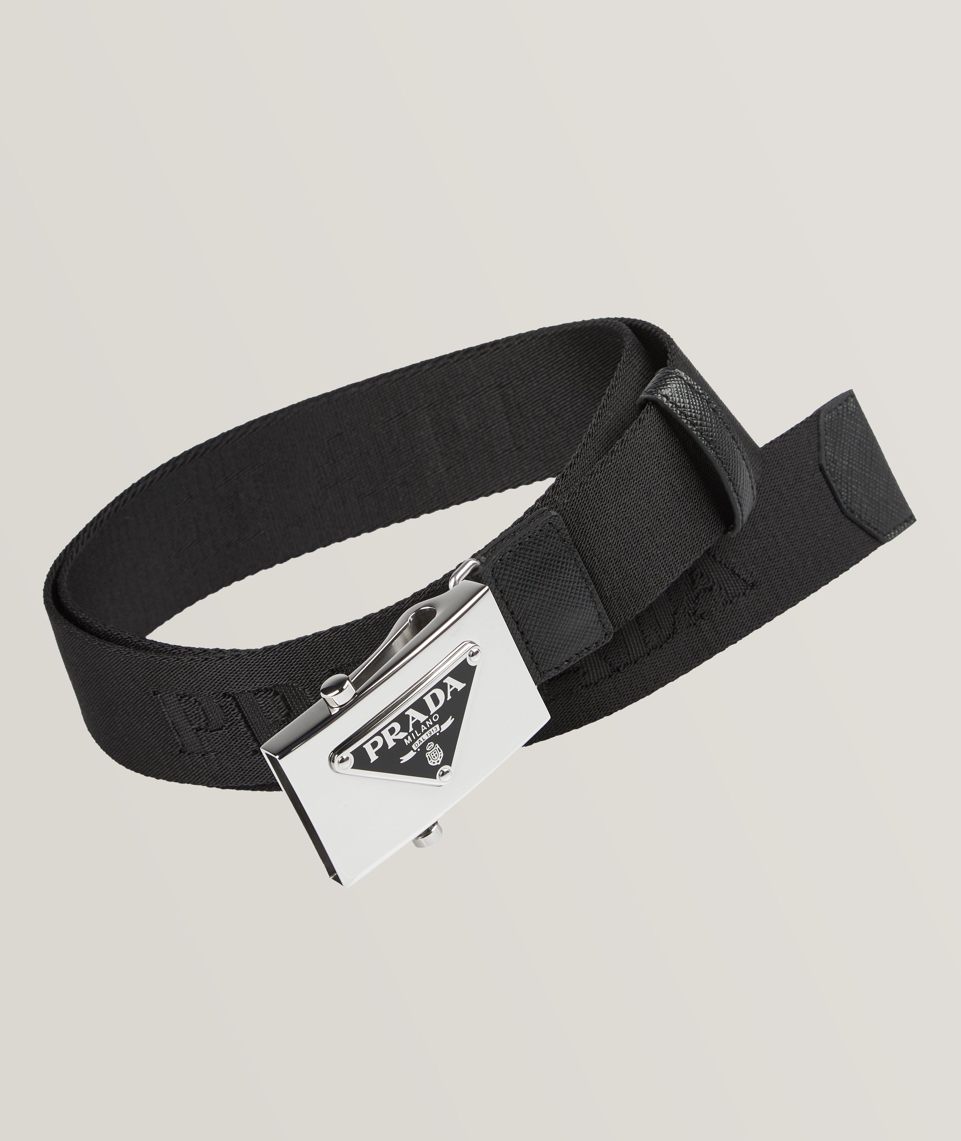 Ceinture en nylon tissé avec logo image 0