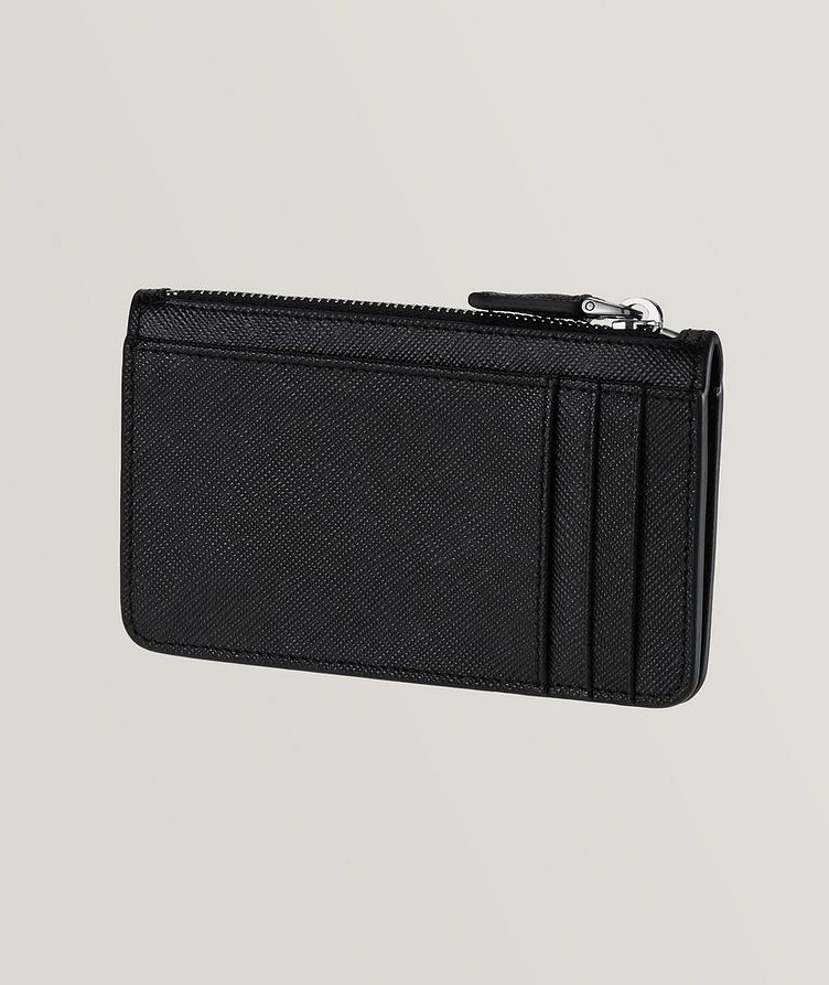 Saffiano Leather Zipper Card Case image 1
