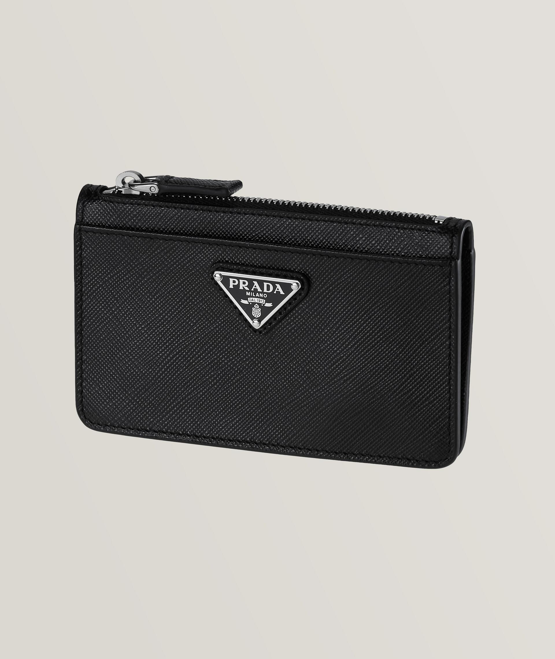 小物 PRADA SAFFIANO CLIP LEATHER WALLET PRADA Prada Embossed Saffiano Leather Bi-Fold Money Clip