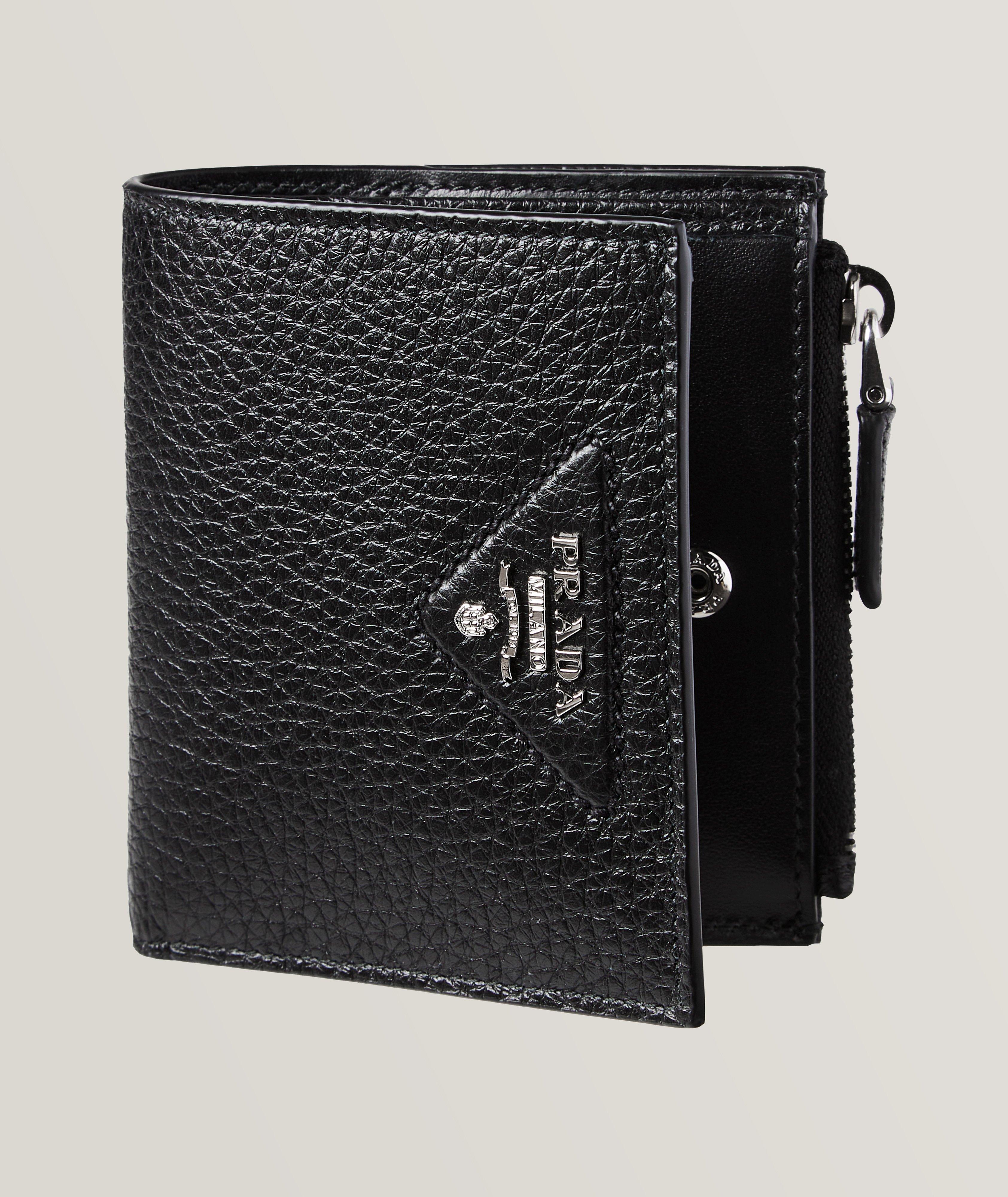 Triangolo Daino Leather Zip Wallet image 0