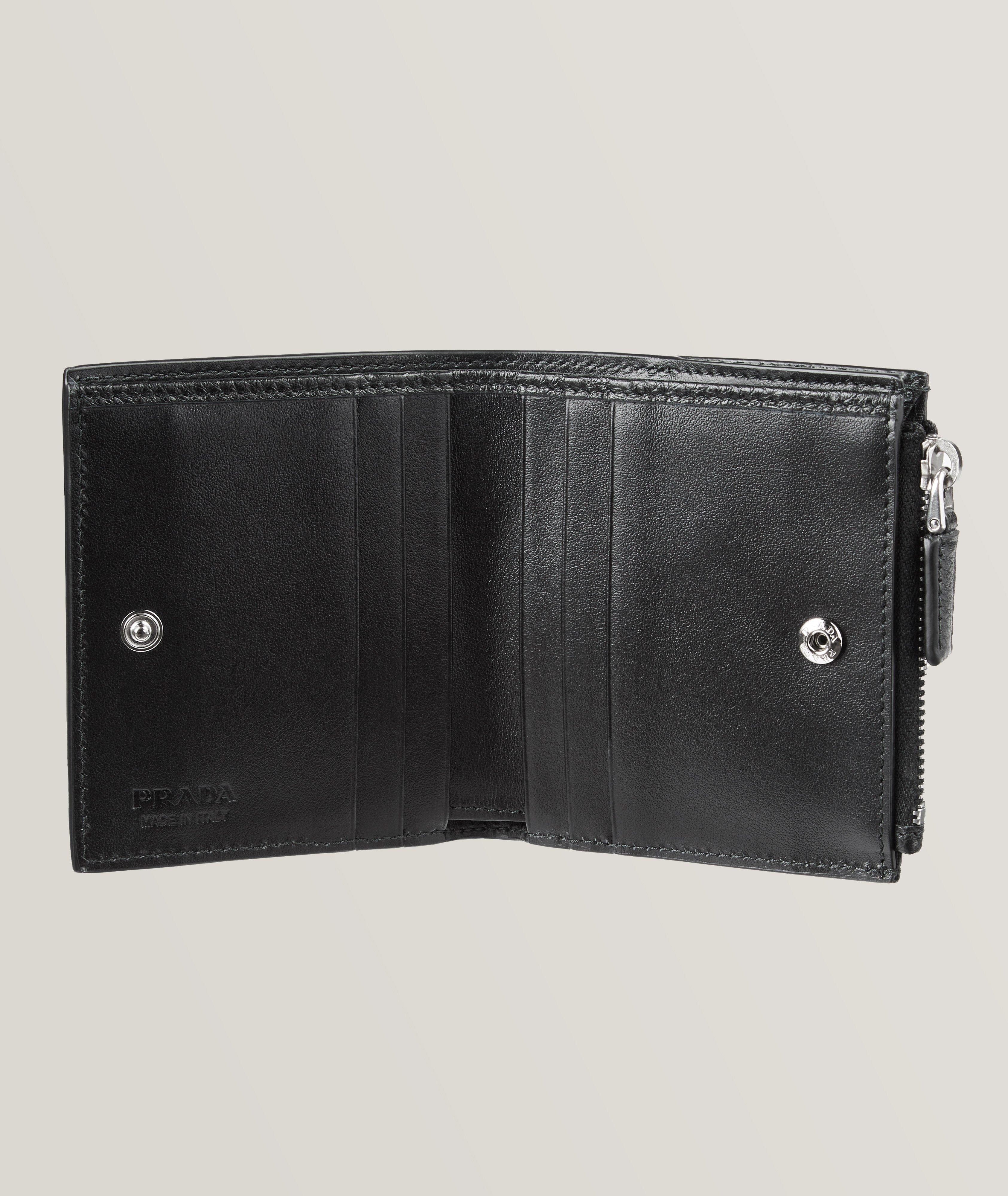 Triangolo Daino Leather Zip Wallet image 1