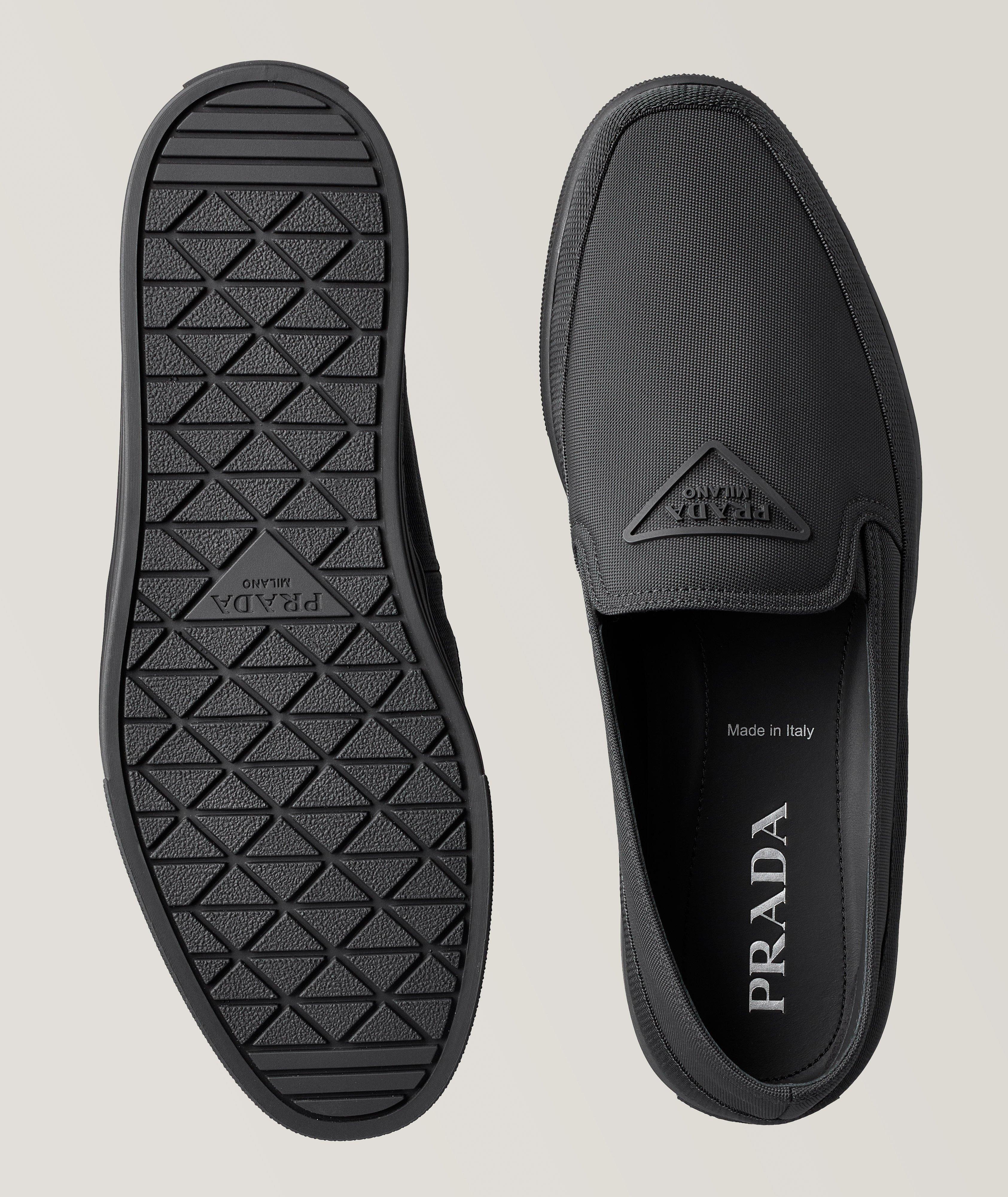 PRADA MILANO MEN SHOES SLIP ON RUBBER CAP TOE SNEAKERS MADE IN