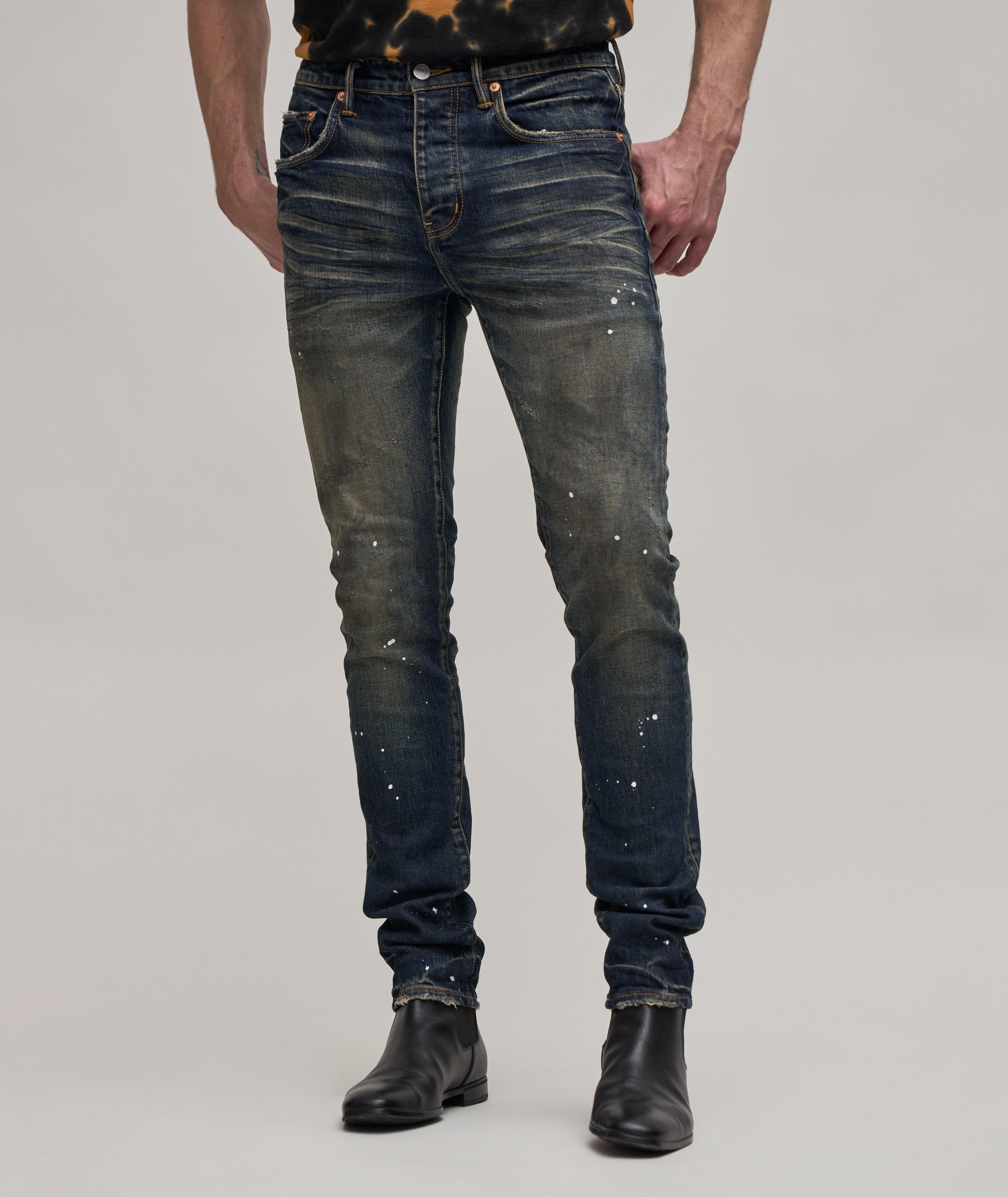 P001 Splatter Vintage Skinny Jeans image 2