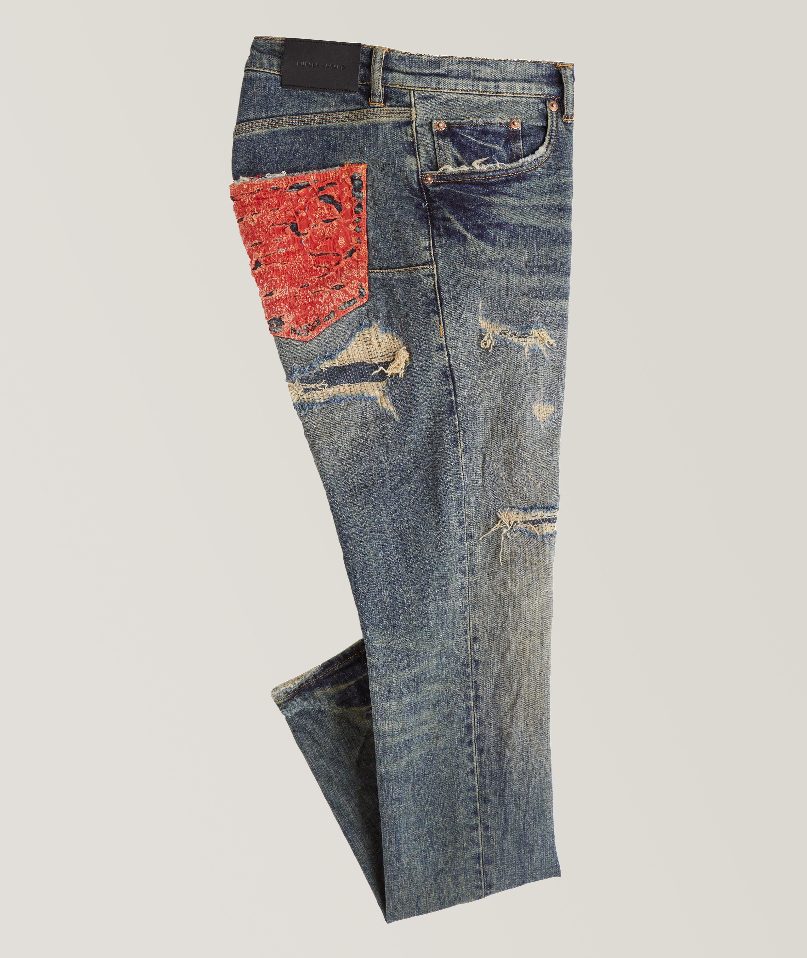 P001 Distressed Skinny Jeans image 0