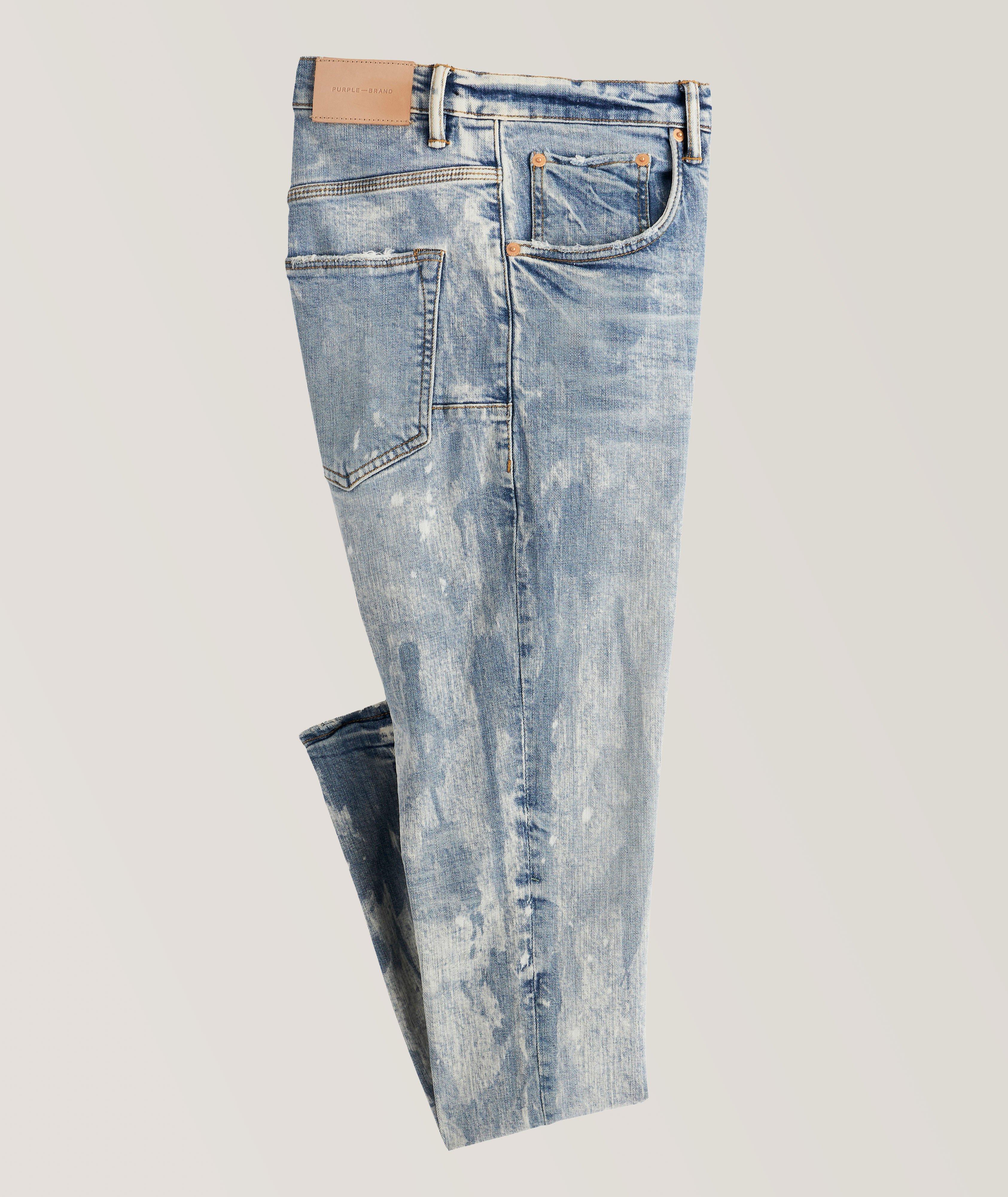 P002 Vintage Bleach Spot Skinny Jeans image 0